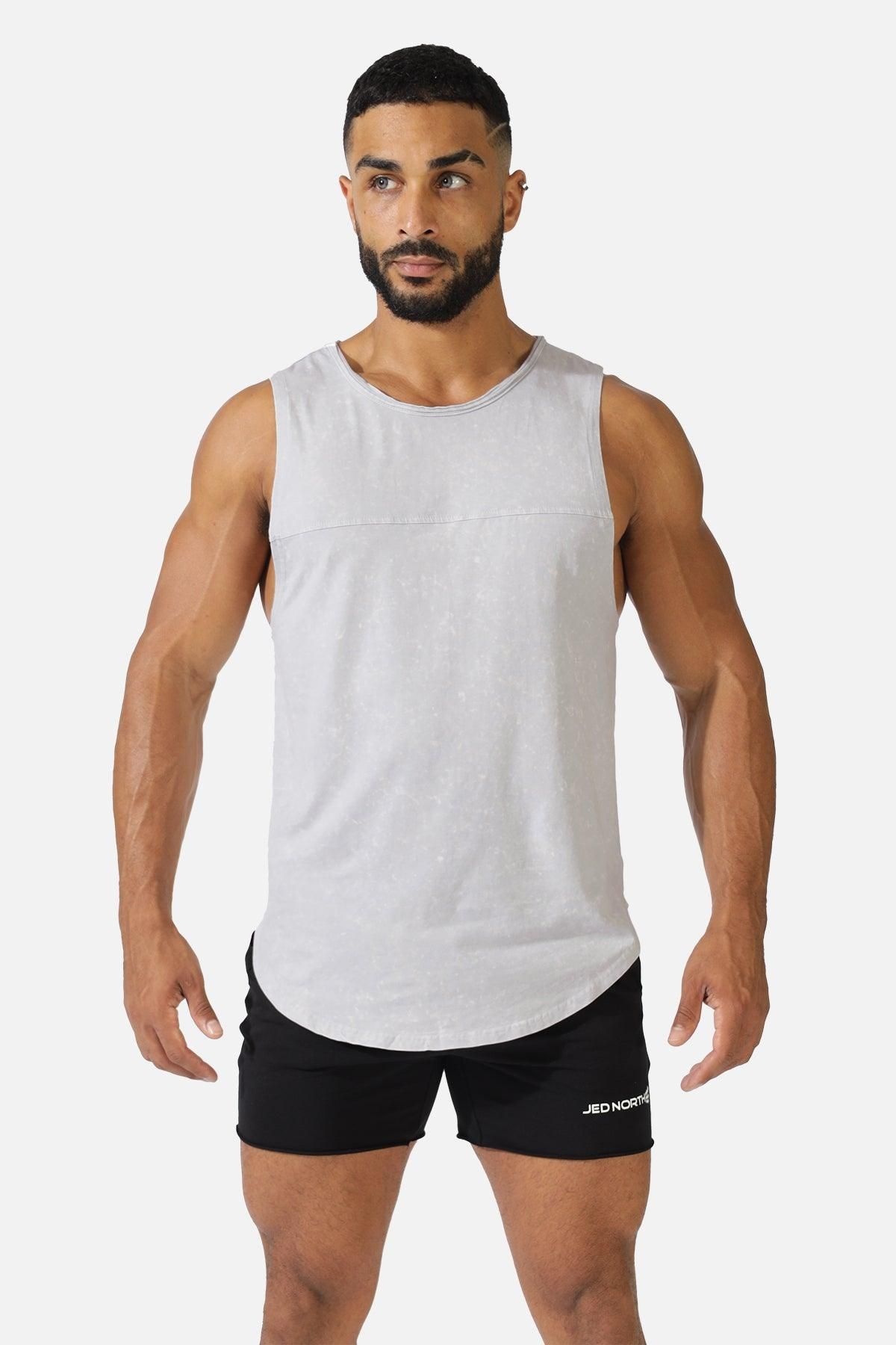 Vintage Washed Muscle Tee - Light Gray sold by Jed North product image thumbnail 3