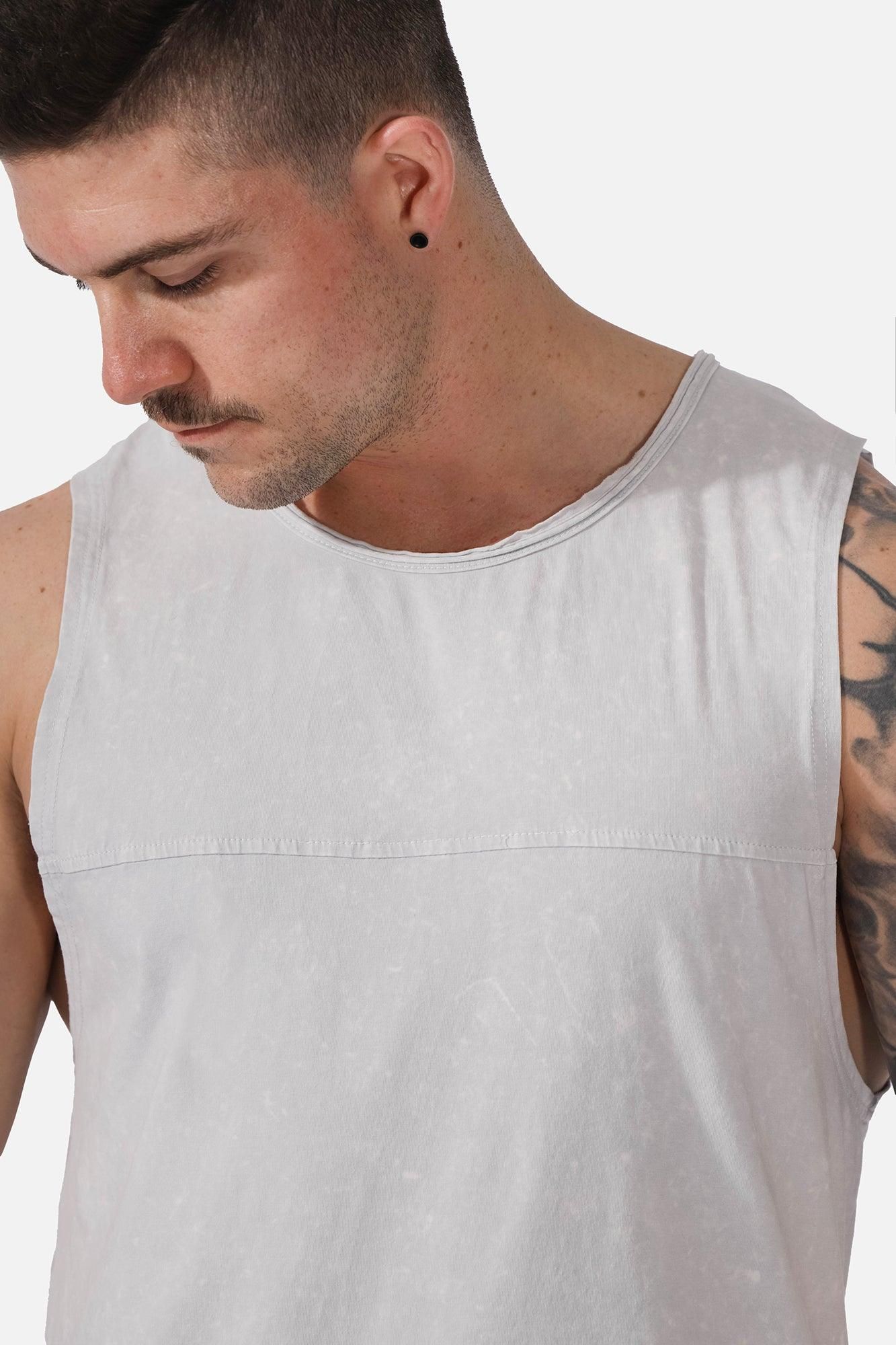 Vintage Washed Muscle Tee - Light Gray sold by Jed North product image thumbnail 7