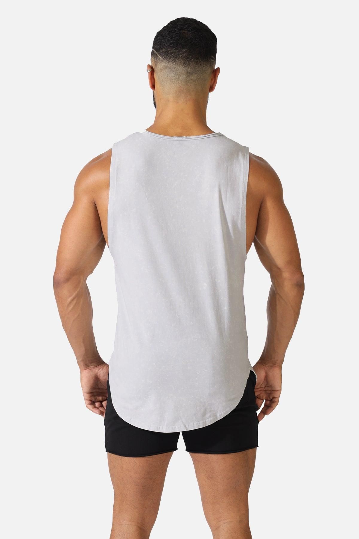 Vintage Washed Muscle Tee - Light Gray sold by Jed North product image thumbnail 4
