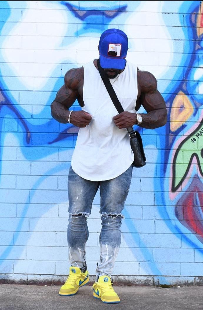 Vintage Washed Muscle Tee - Light Gray sold by Jed North product image thumbnail 5