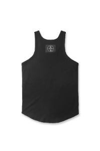 Signature Logo Ribbed Tank Top - Black sold by Jed North