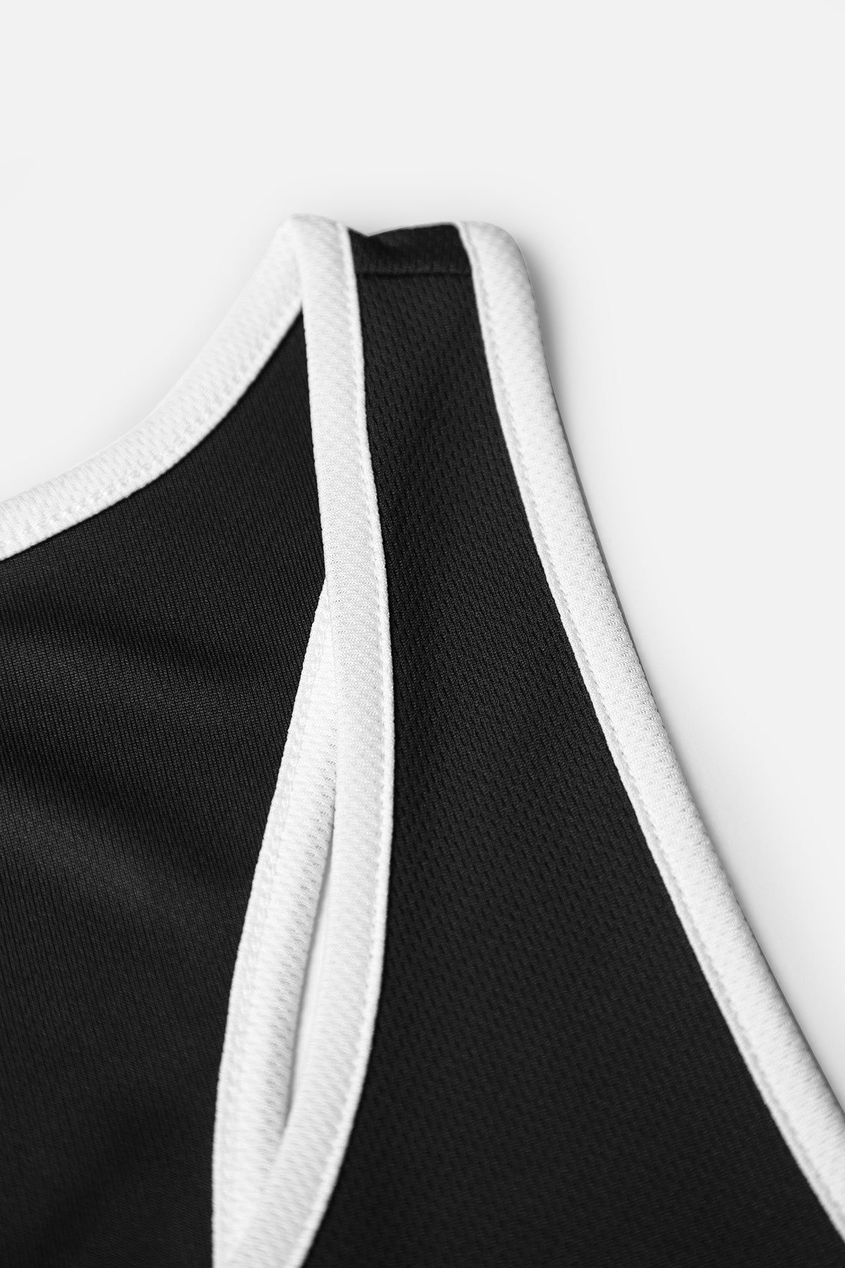 Fast-Dry Workout Stringer - Black & White sold by Jed North product image thumbnail 5