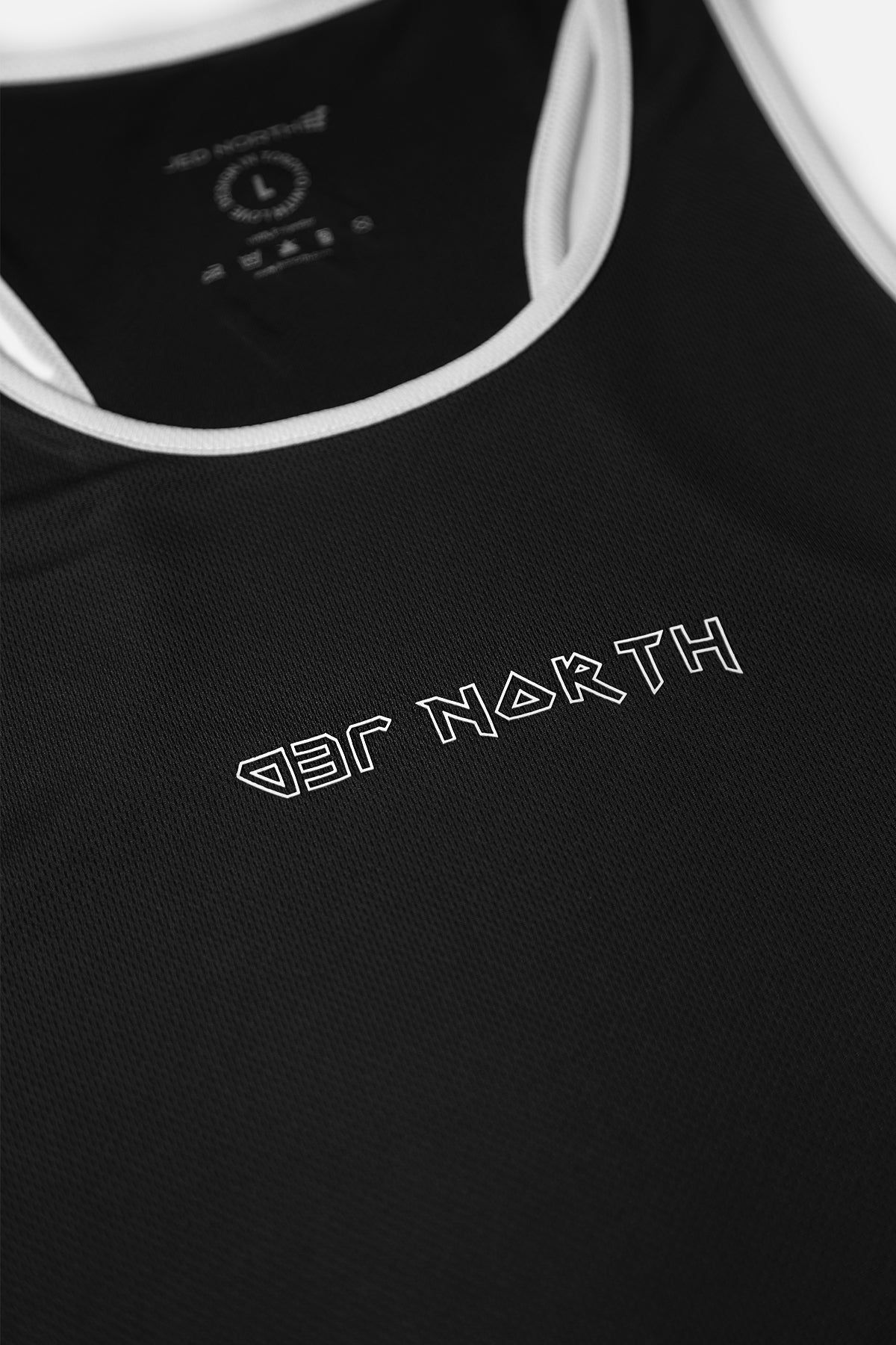 Fast-Dry Workout Stringer - Black & White sold by Jed North product image thumbnail 3
