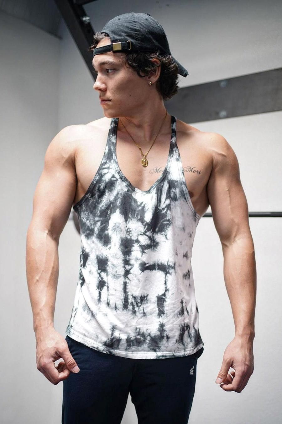 Classic Bodybuilding Racerback Stringer - Black Tie-Dye sold by Jed North product image thumbnail 5