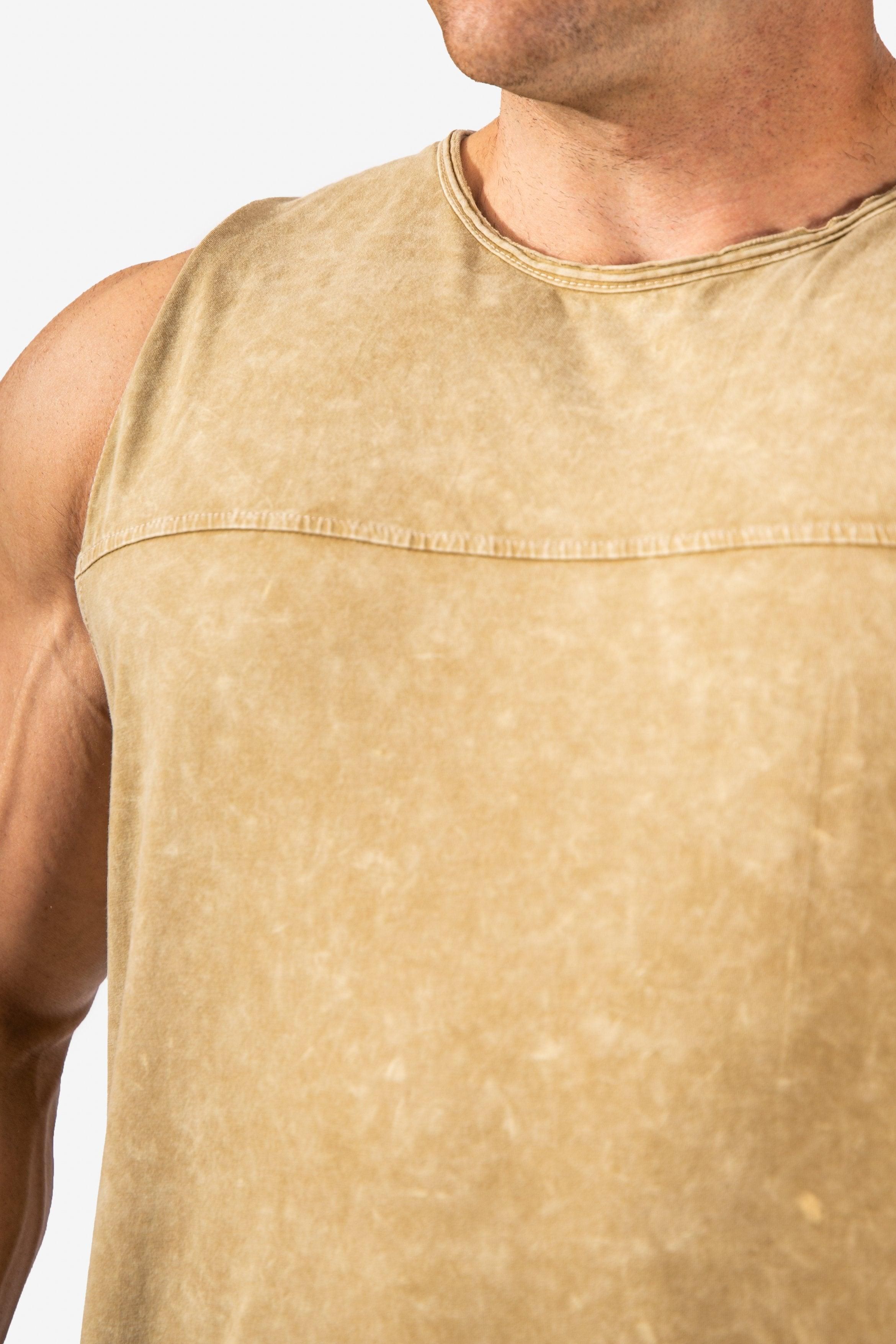 Vintage Washed Muscle Tee - Sandy sold by Jed North product image thumbnail 3