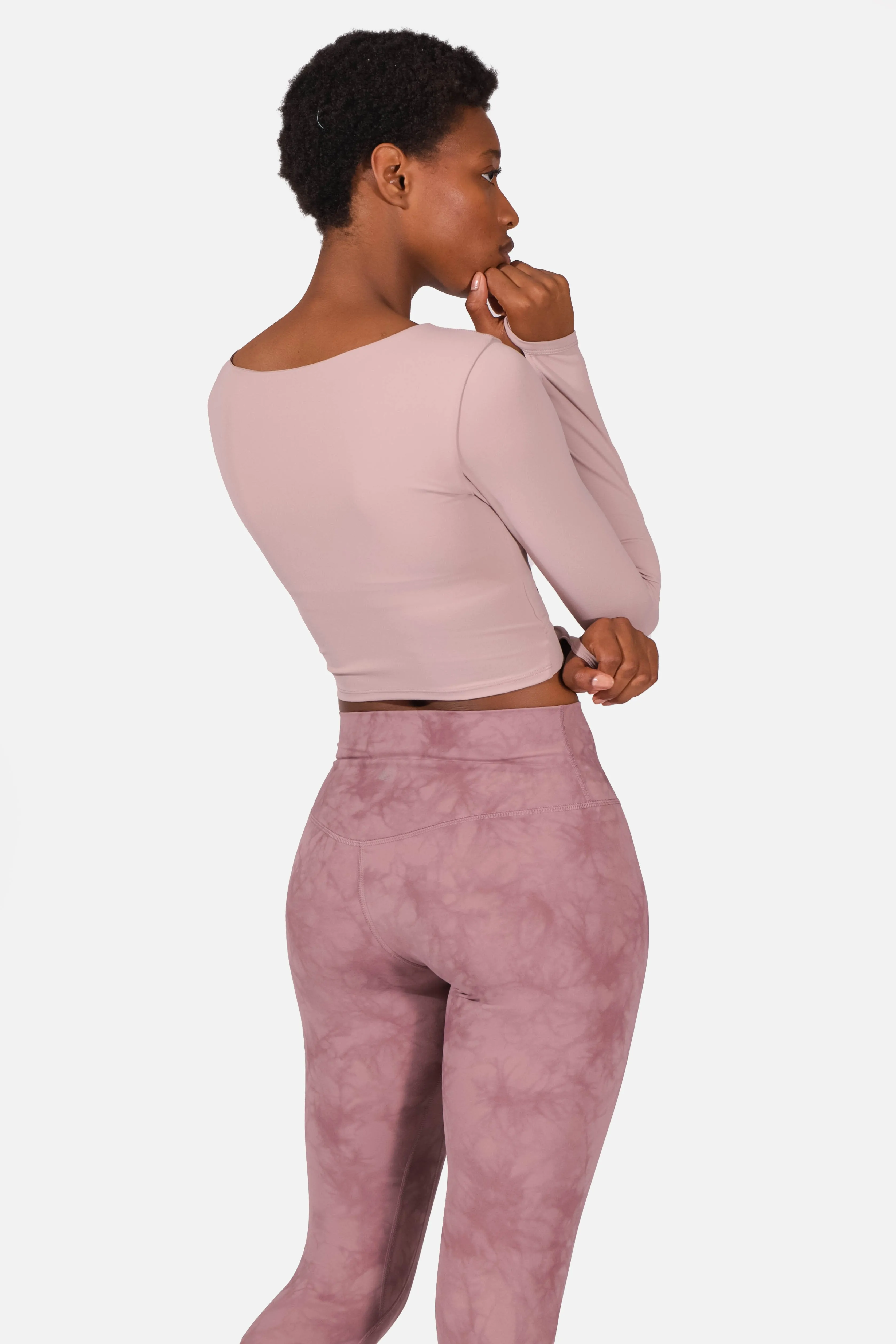 Empress Long Sleeve Crop Top - Pink sold by Jed North product image thumbnail 4
