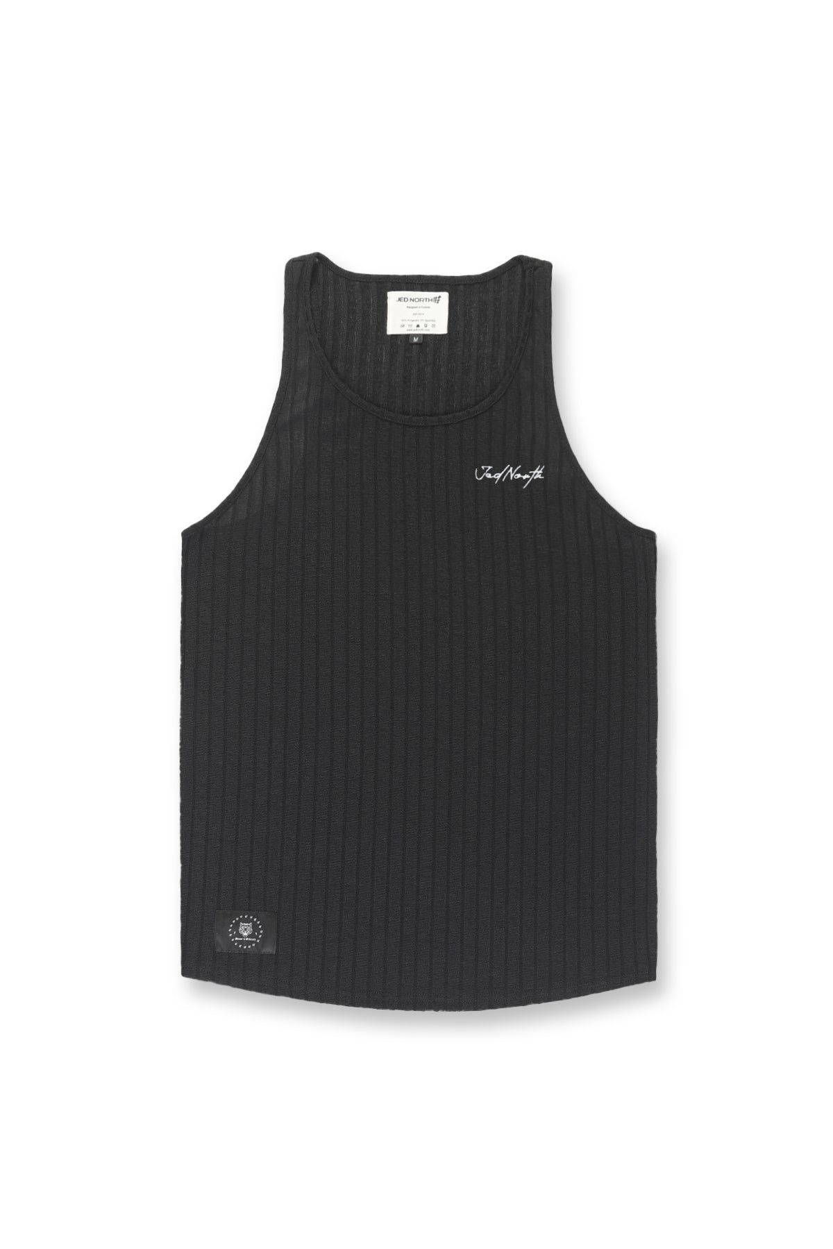 Ribbed Muscle Tank - Black sold by Jed North