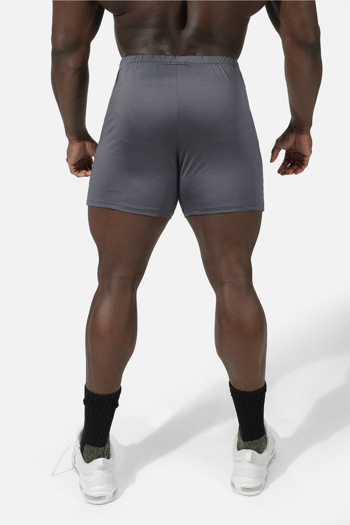 Agile Bodybuilding 4'' Shorts w Zipper Pockets - Tiger Gray sold by Jed North product image thumbnail 3