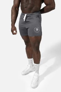 Agile Bodybuilding 4'' Shorts w Zipper Pockets - Tiger Gray sold by Jed North