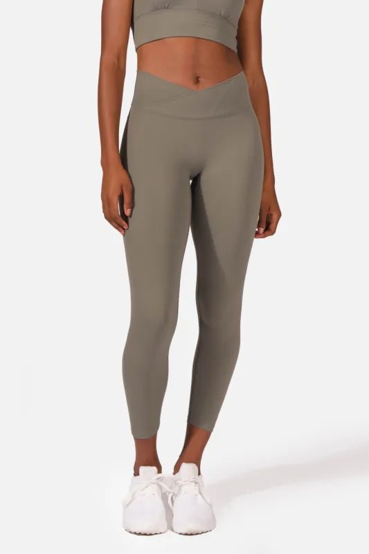 Flow Crossover Leggings - Olive sold by Jed North