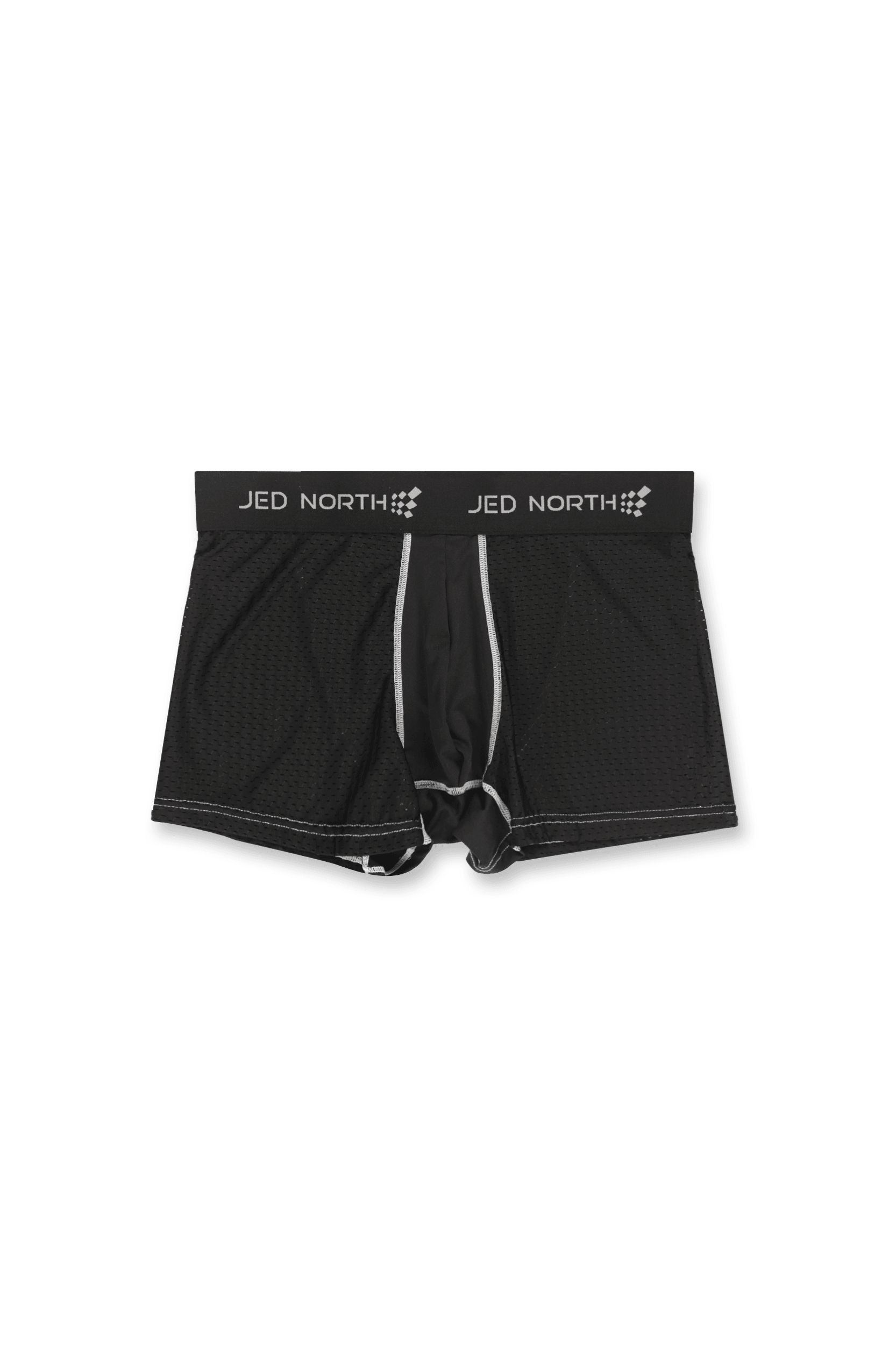 Men's Workout Mesh Boxer Briefs 2 Pack - Black & Stitched Black sold by Jed North product image thumbnail 5