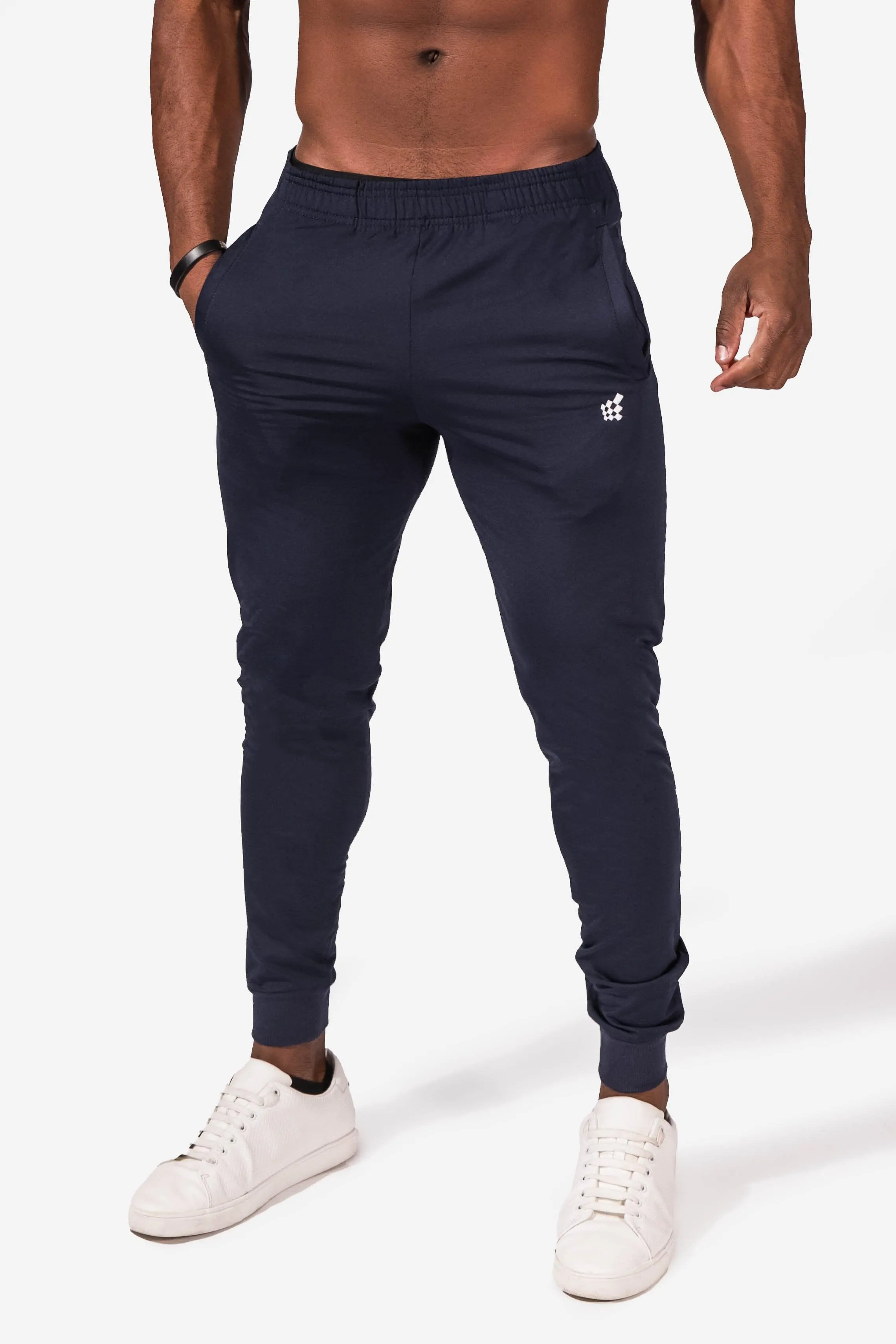 Matrix Tapered Joggers - Navy sold by Jed North product image thumbnail 4