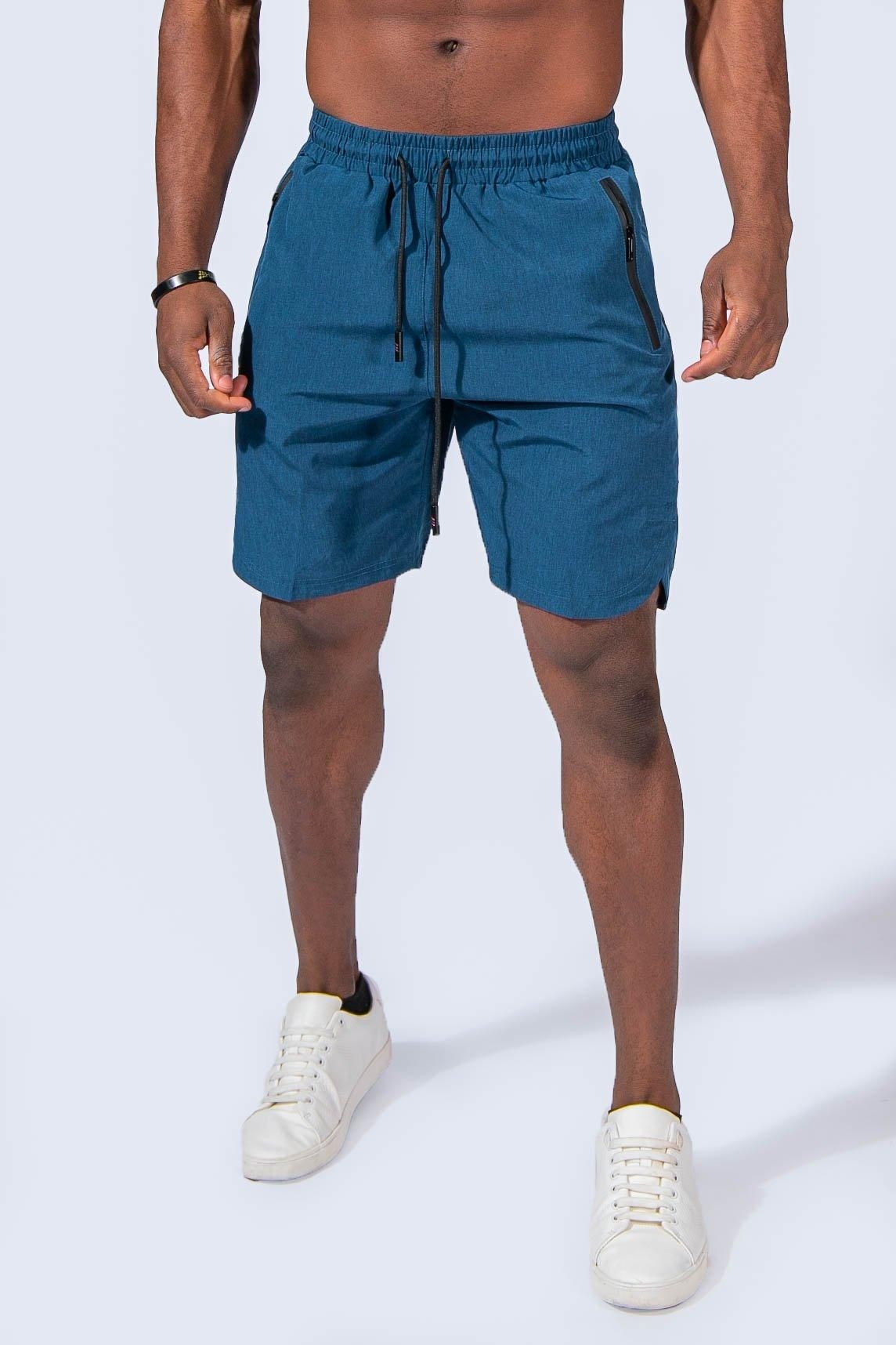 Striker Mid-Length Performance Shorts - Blue sold by Jed North