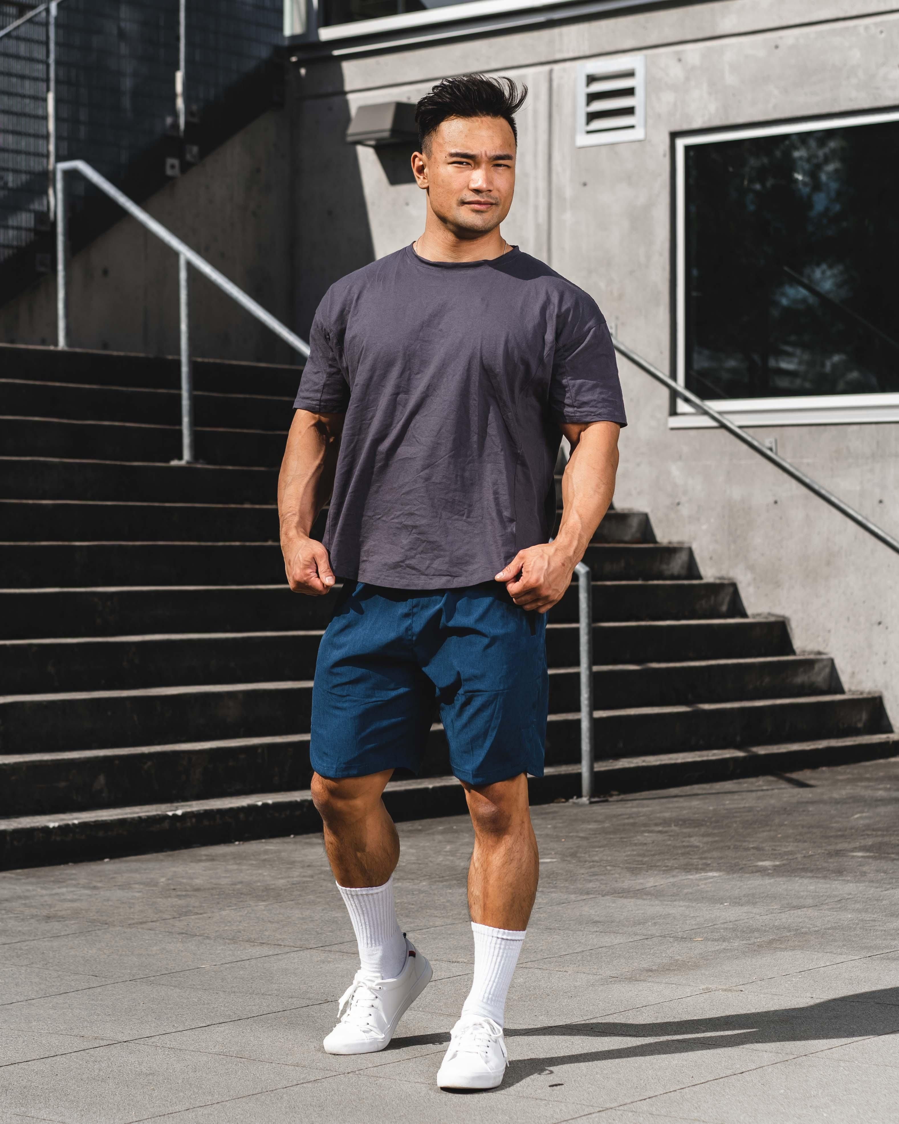 Striker Mid-Length Performance Shorts - Blue sold by Jed North product image thumbnail 3