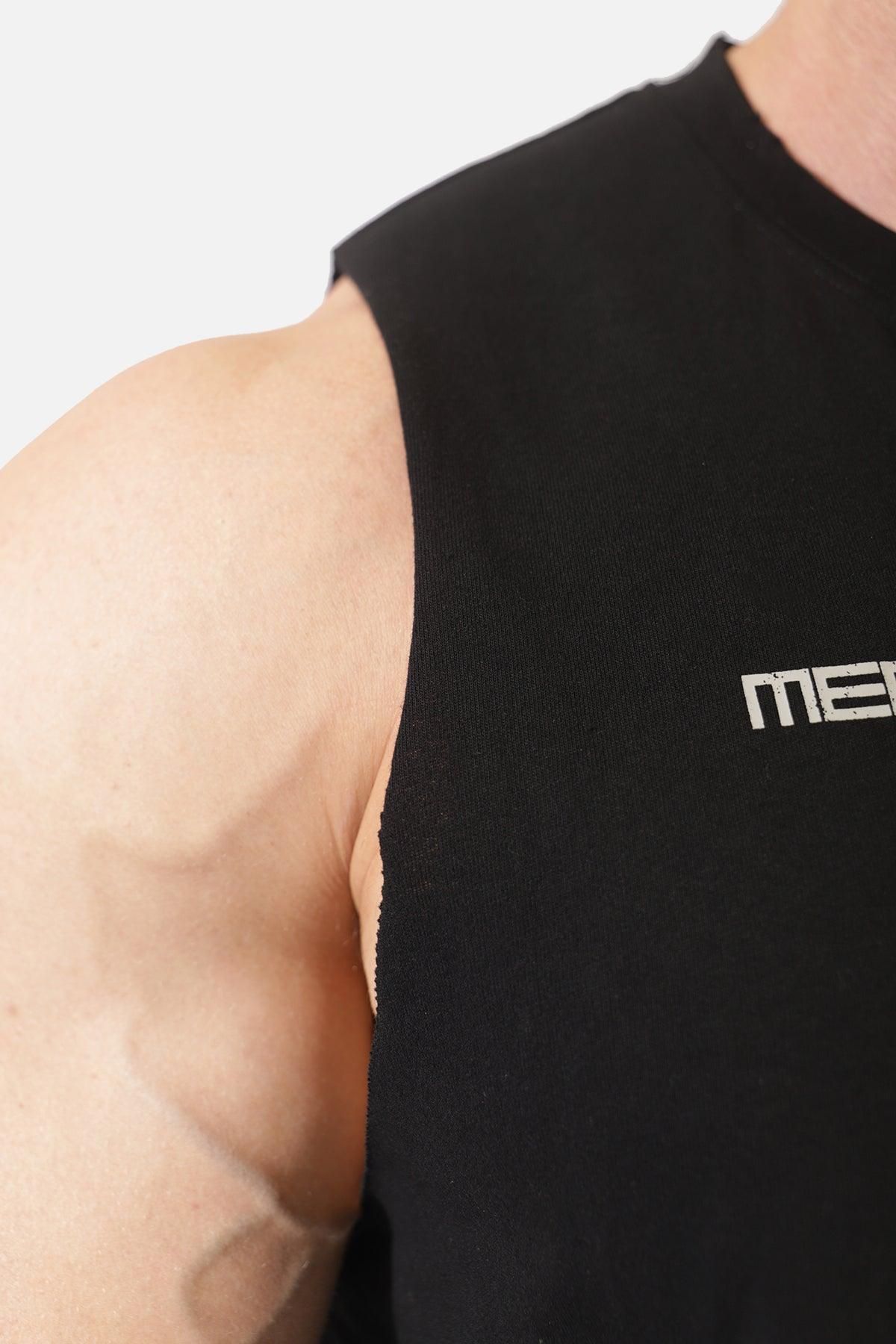 Vision Distressed Muscle Tee - Black sold by Jed North product image thumbnail 6