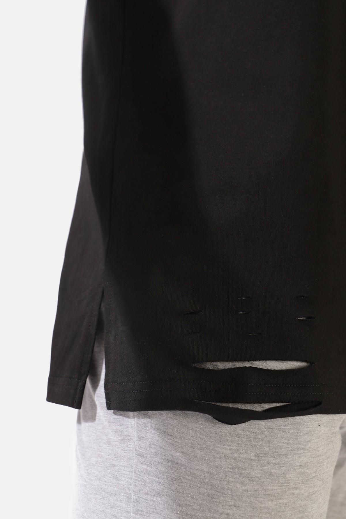 Vision Distressed Muscle Tee - Black sold by Jed North product image thumbnail 5