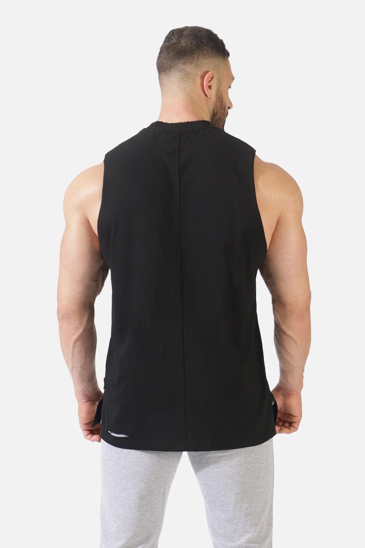 Vision Distressed Muscle Tee - Black sold by Jed North product image thumbnail 3