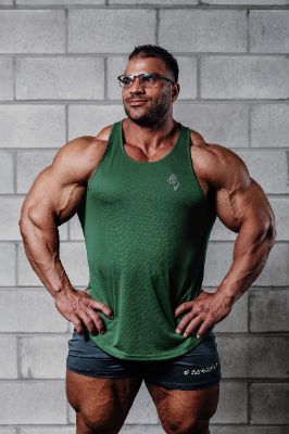 Fast-Dry Bodybuilding Workout Stringer - Green sold by Jed North