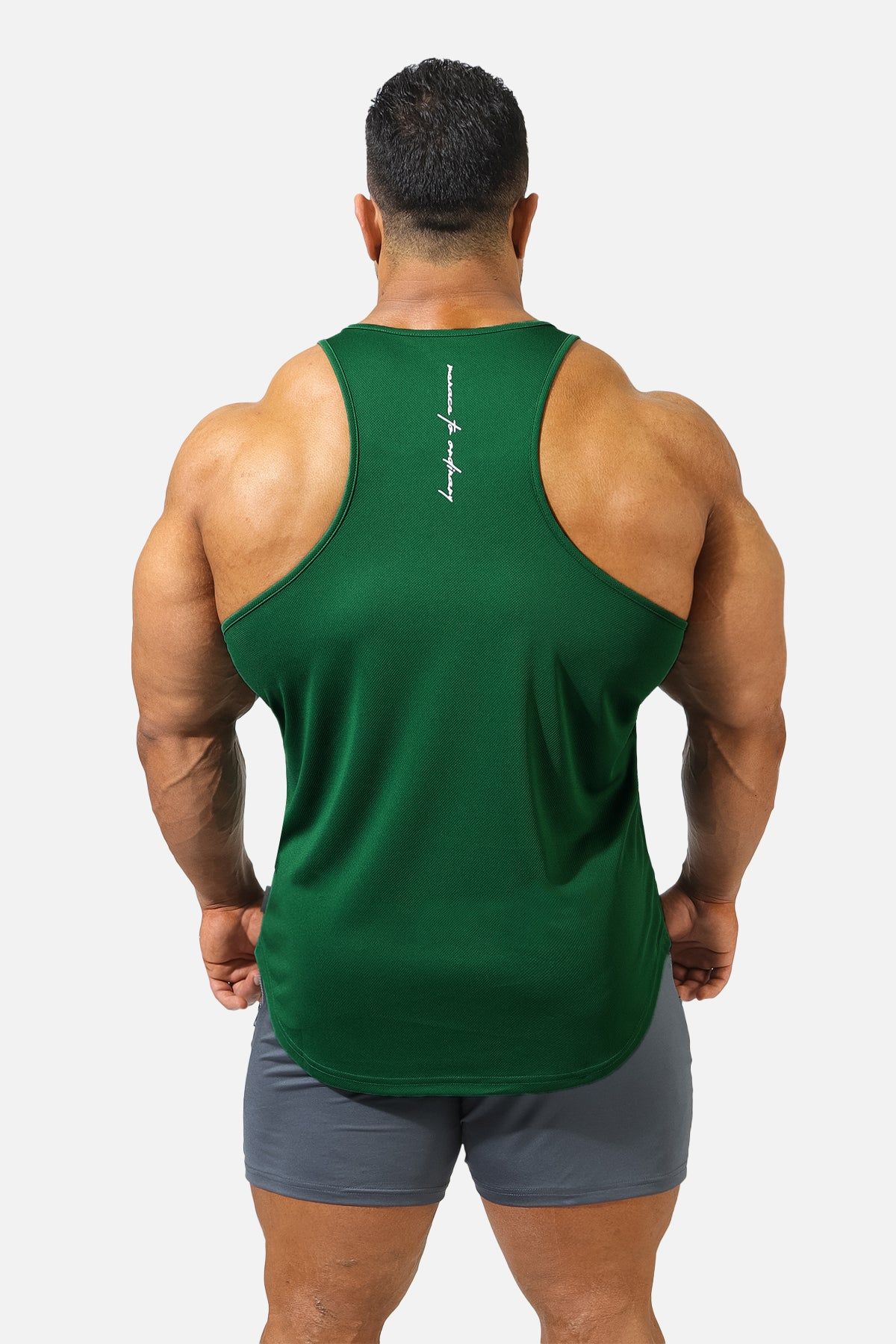 Fast-Dry Bodybuilding Workout Stringer - Green sold by Jed North product image thumbnail 3