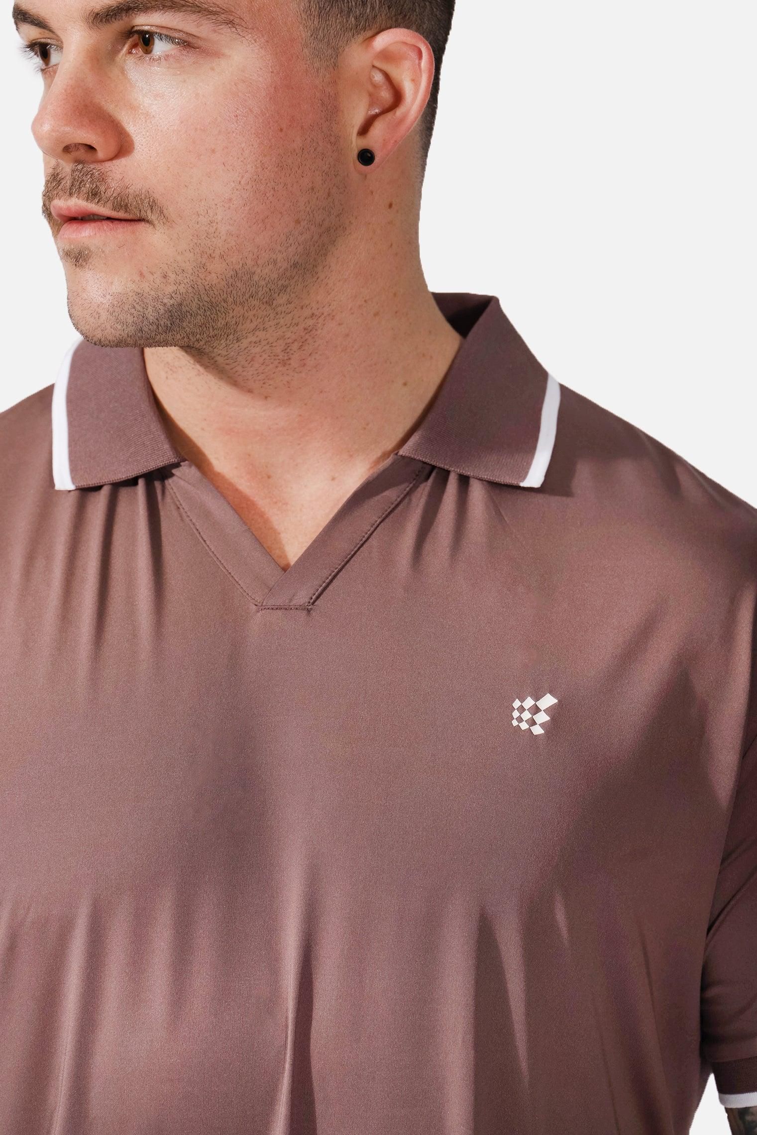 Cool Fit Classic Polo Shirt - Taupe sold by Jed North product image thumbnail 5