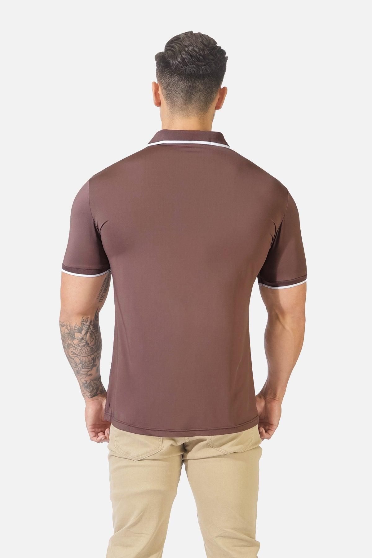 Cool Fit Classic Polo Shirt - Taupe sold by Jed North product image thumbnail 3