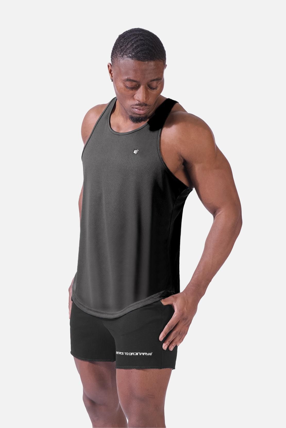 Fast-Dry Bodybuilding Workout Stringer - Charcoal sold by Jed North product image thumbnail 4