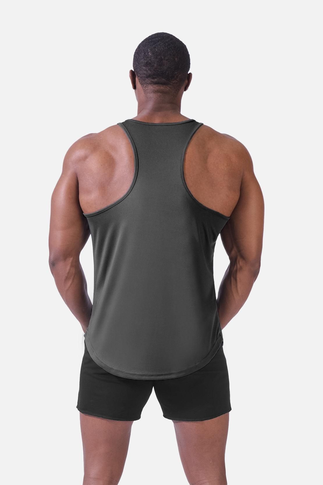 Fast-Dry Bodybuilding Workout Stringer - Charcoal sold by Jed North product image thumbnail 5