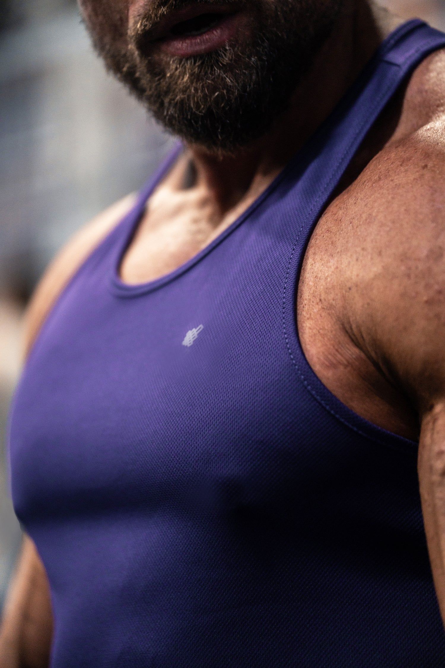 Fast-Dry Bodybuilding Workout Stringer - Violet sold by Jed North product image thumbnail 4
