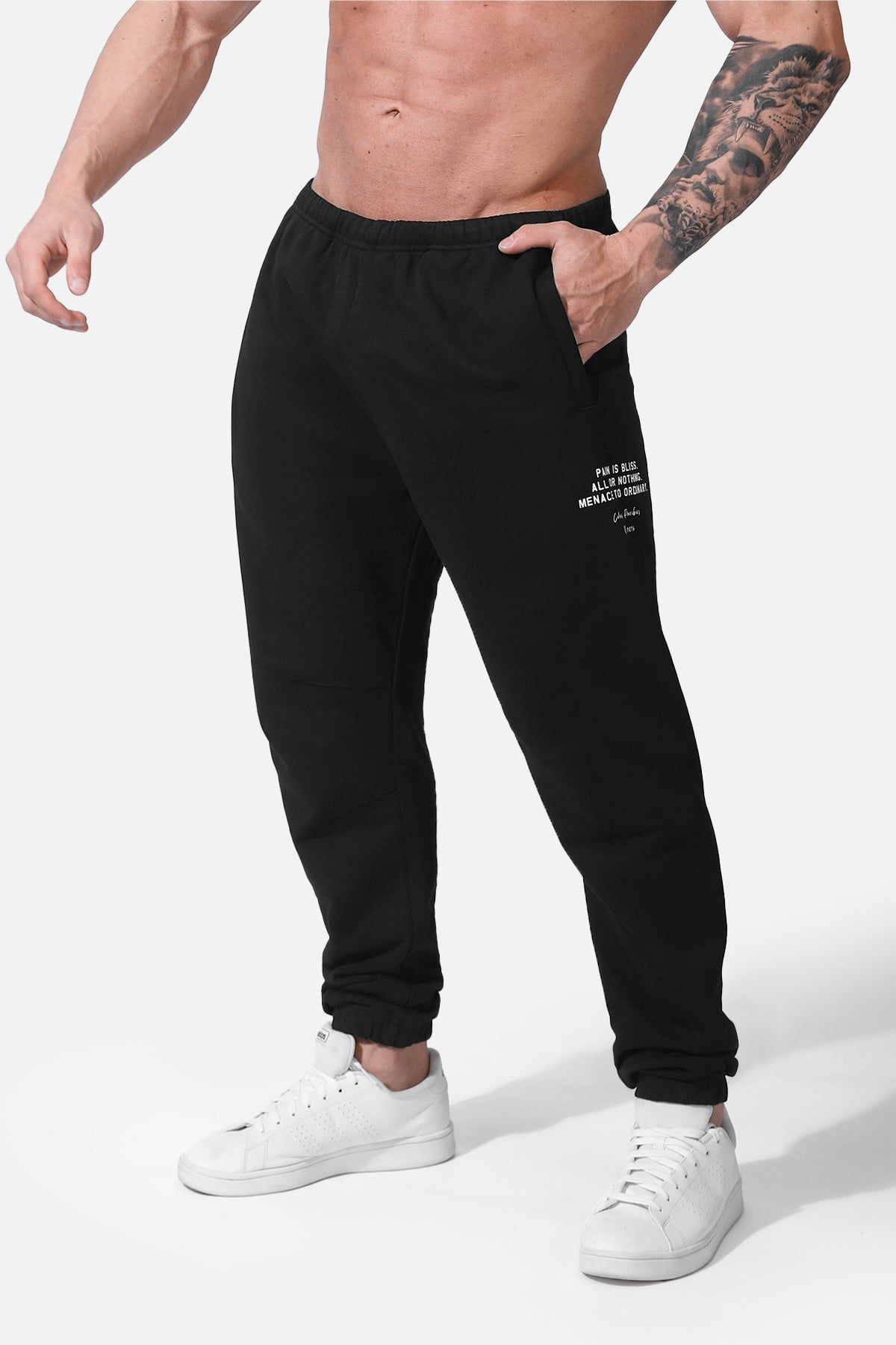 French Terry Athletic Joggers - Black sold by Jed North product image thumbnail 3