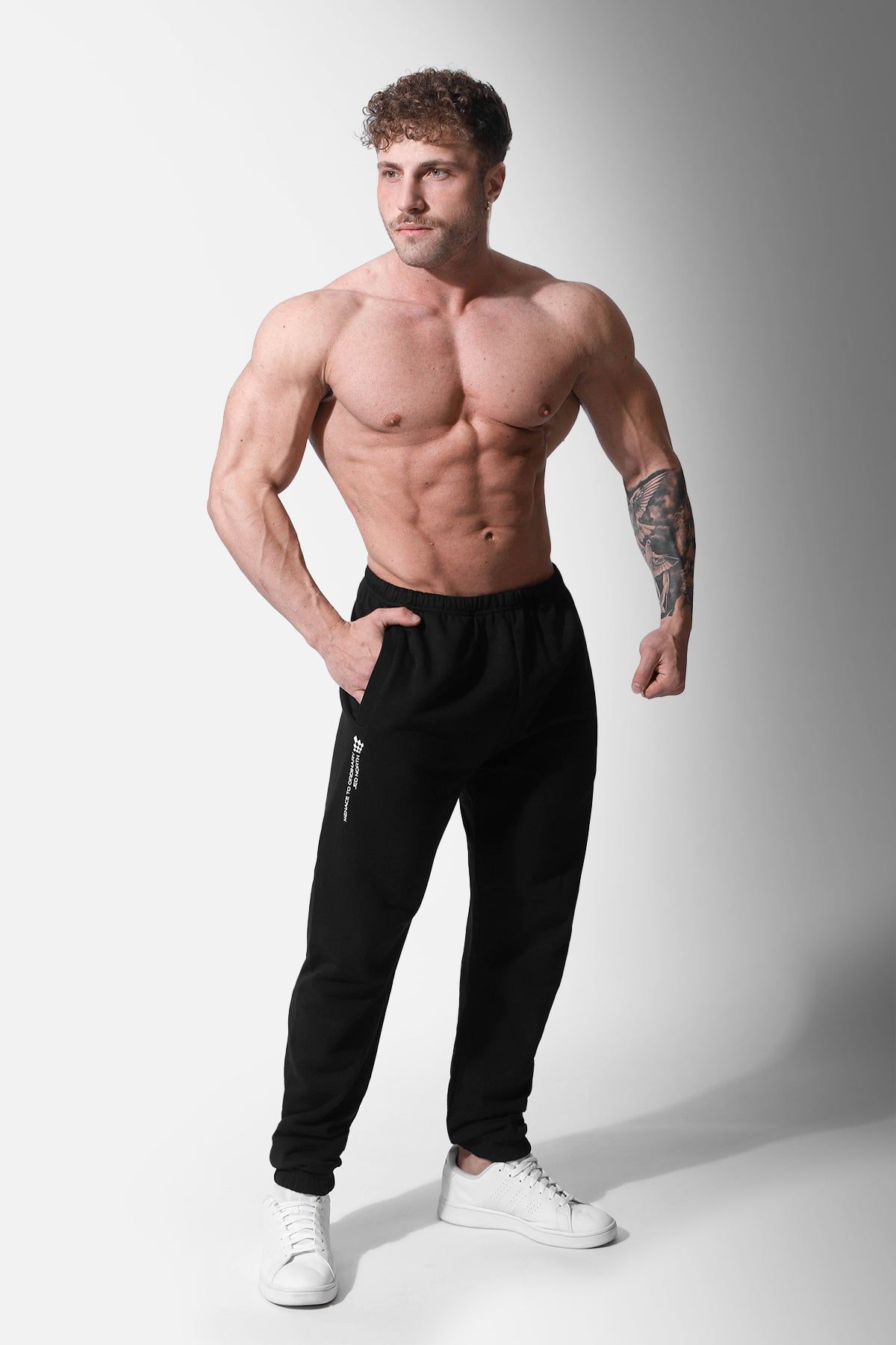 French Terry Athletic Joggers - Black sold by Jed North product image thumbnail 5