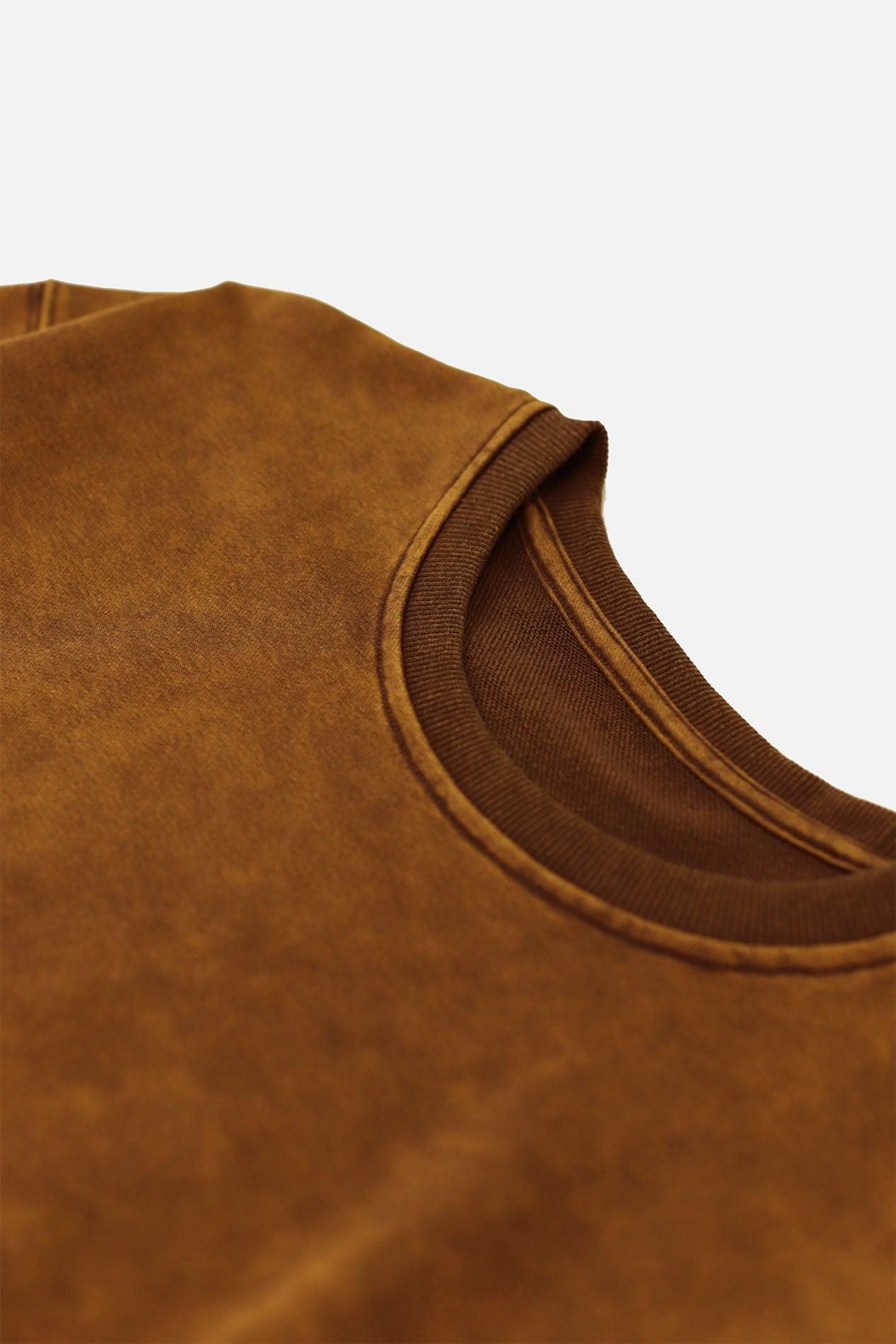 Certified Oversized Crewneck Sweater - Vintage Wash Brown sold by Jed North product image thumbnail 3