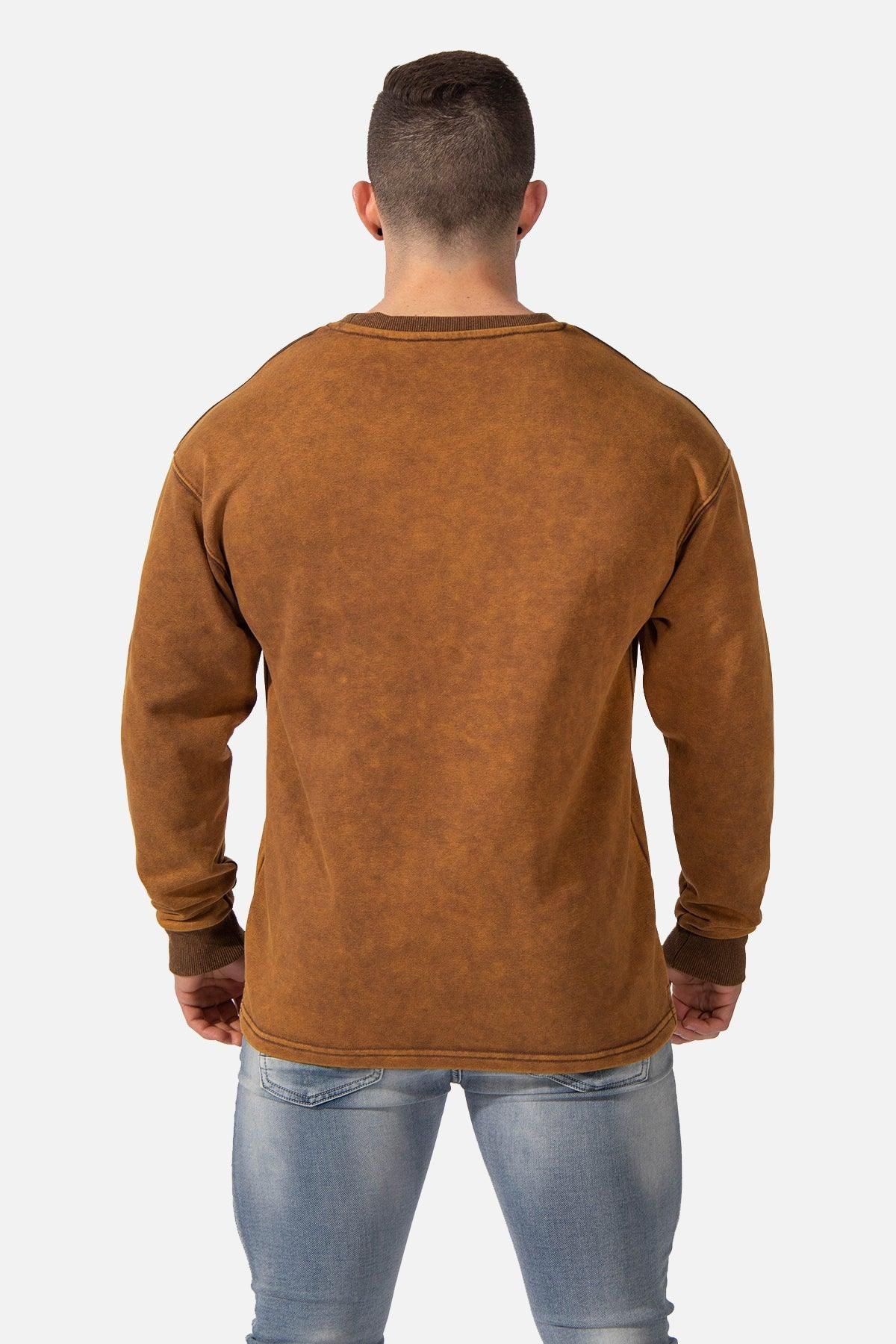 Certified Oversized Crewneck Sweater - Vintage Wash Brown sold by Jed North product image thumbnail 6