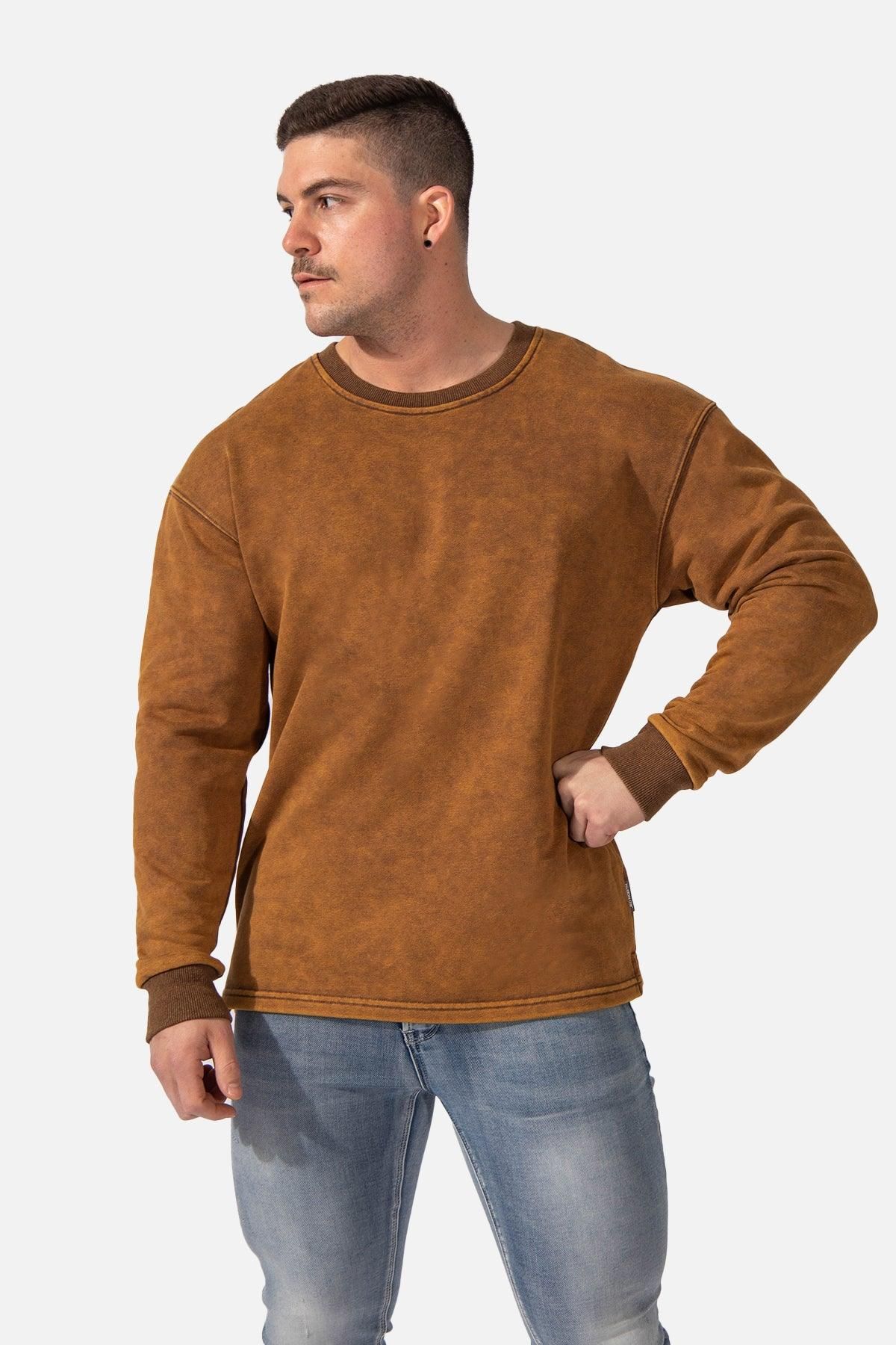 Certified Oversized Crewneck Sweater - Vintage Wash Brown sold by Jed North product image thumbnail 7