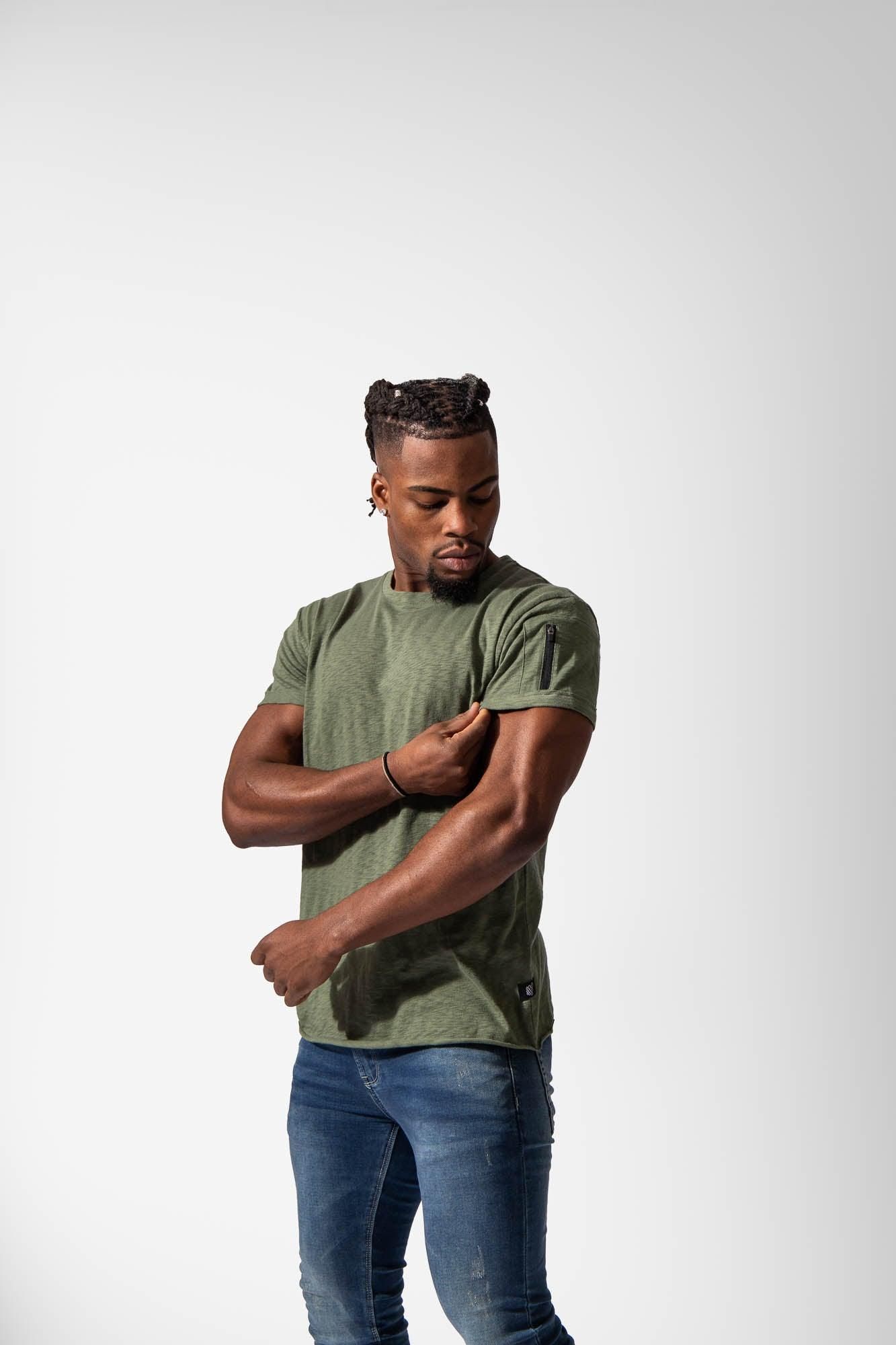 Duo Utility T-Shirt - Olive sold by Jed North product image thumbnail 6