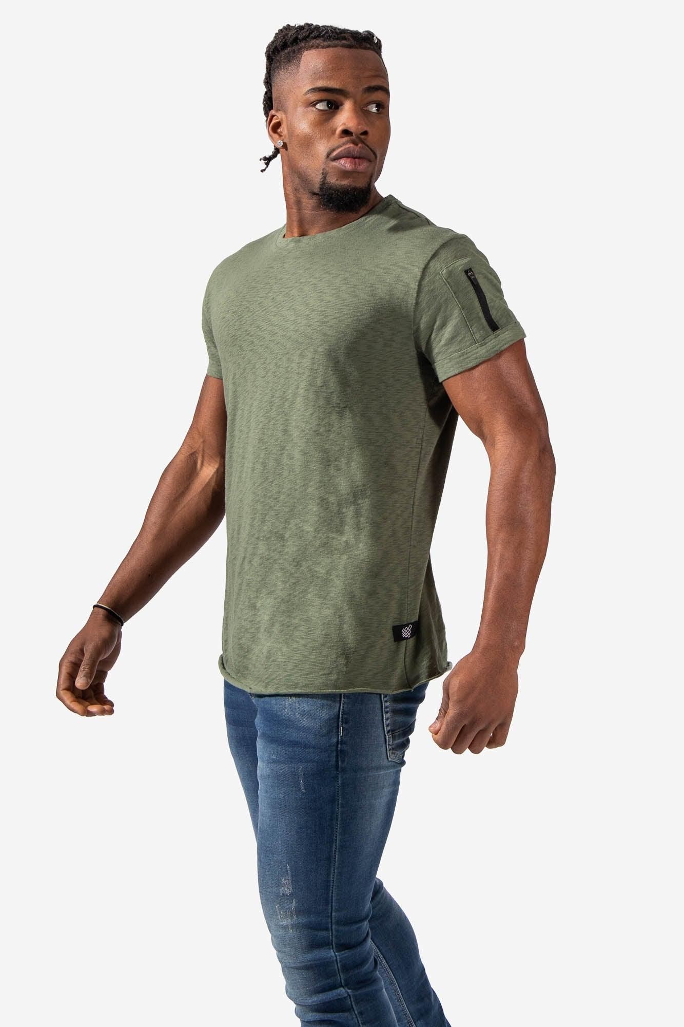 Duo Utility T-Shirt - Olive sold by Jed North product image thumbnail 3