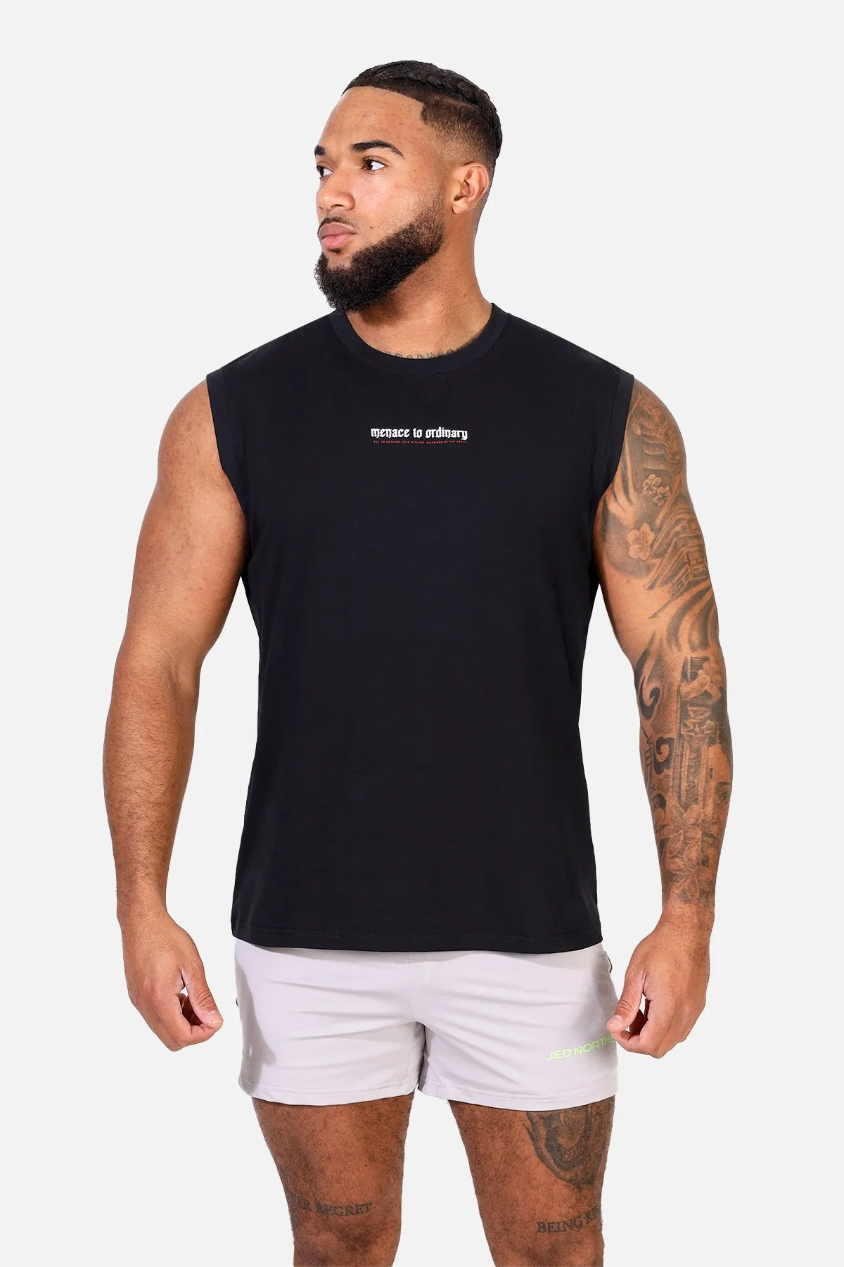 Sleeveless Muscle Tee - Black sold by Jed North product image thumbnail 4