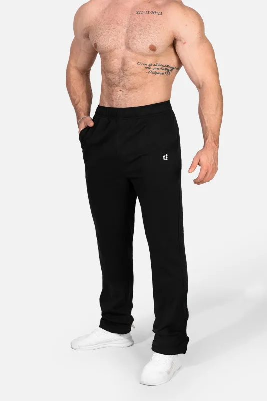 Lax Straight Cut Joggers - Black sold by Jed North