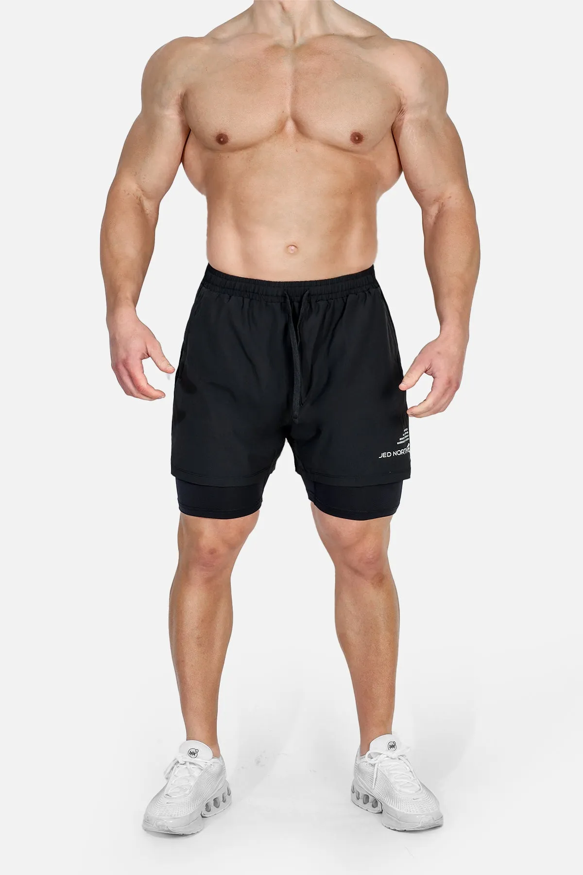 Men's 2-In-1 Active 5" Training Shorts 2.0 - Charcoal sold by Jed North product image thumbnail 3