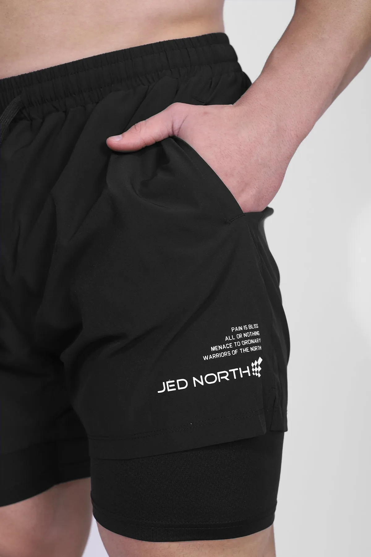 Men's 2-In-1 Active 5" Training Shorts 2.0 - Charcoal sold by Jed North product image thumbnail 2