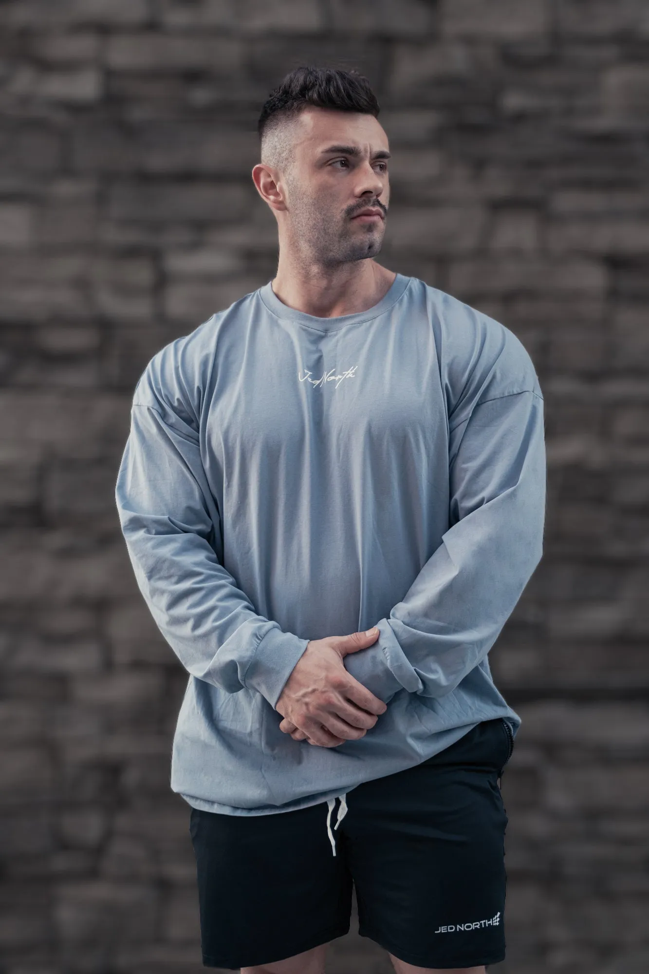 Energy Oversized Long Sleeve T-Shirt 2.0 - Arctic Blue sold by Jed North product image thumbnail 4