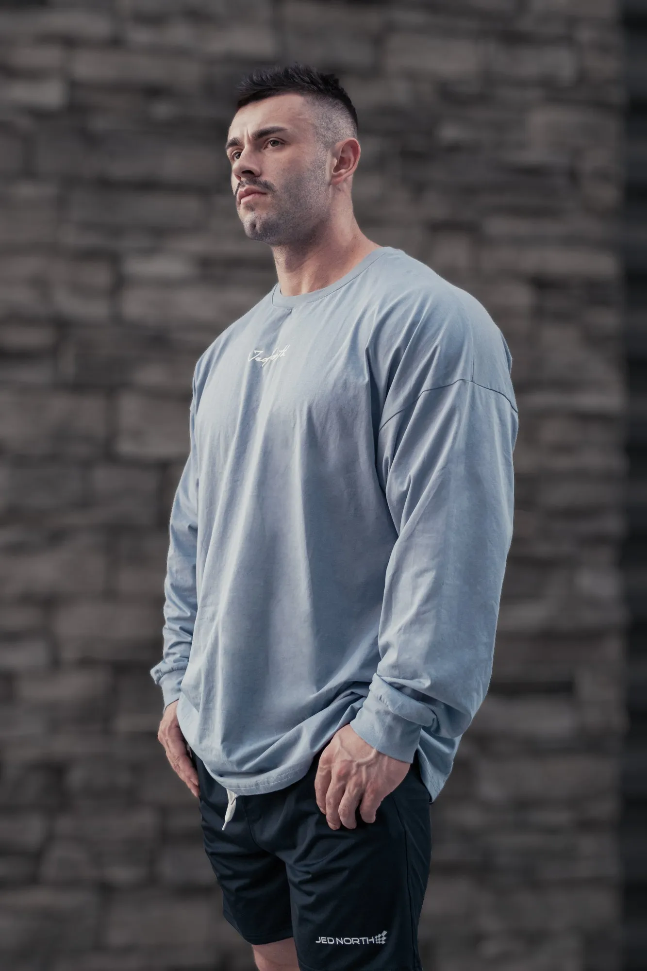 Energy Oversized Long Sleeve T-Shirt 2.0 - Arctic Blue sold by Jed North product image thumbnail 2