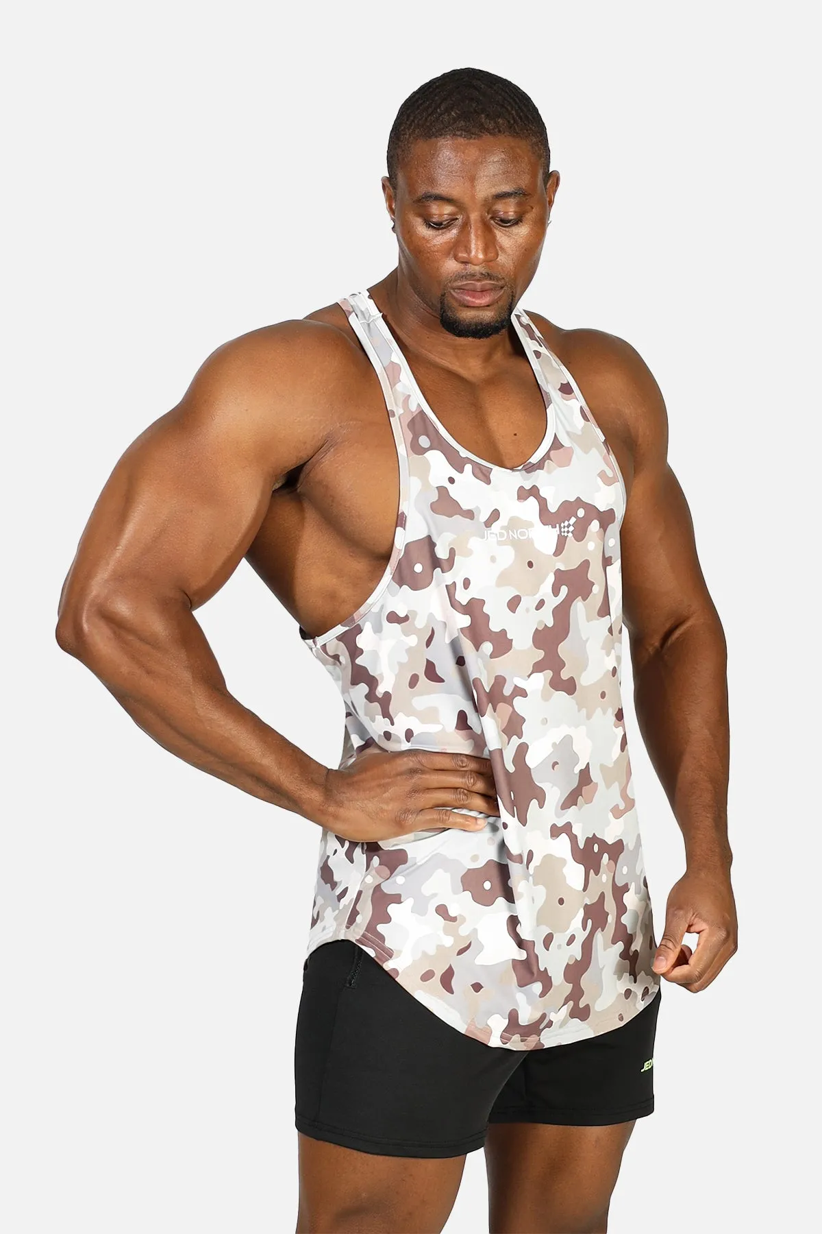 Graphic Muscle Stringer - Khaki Camo sold by Jed North product image thumbnail 3