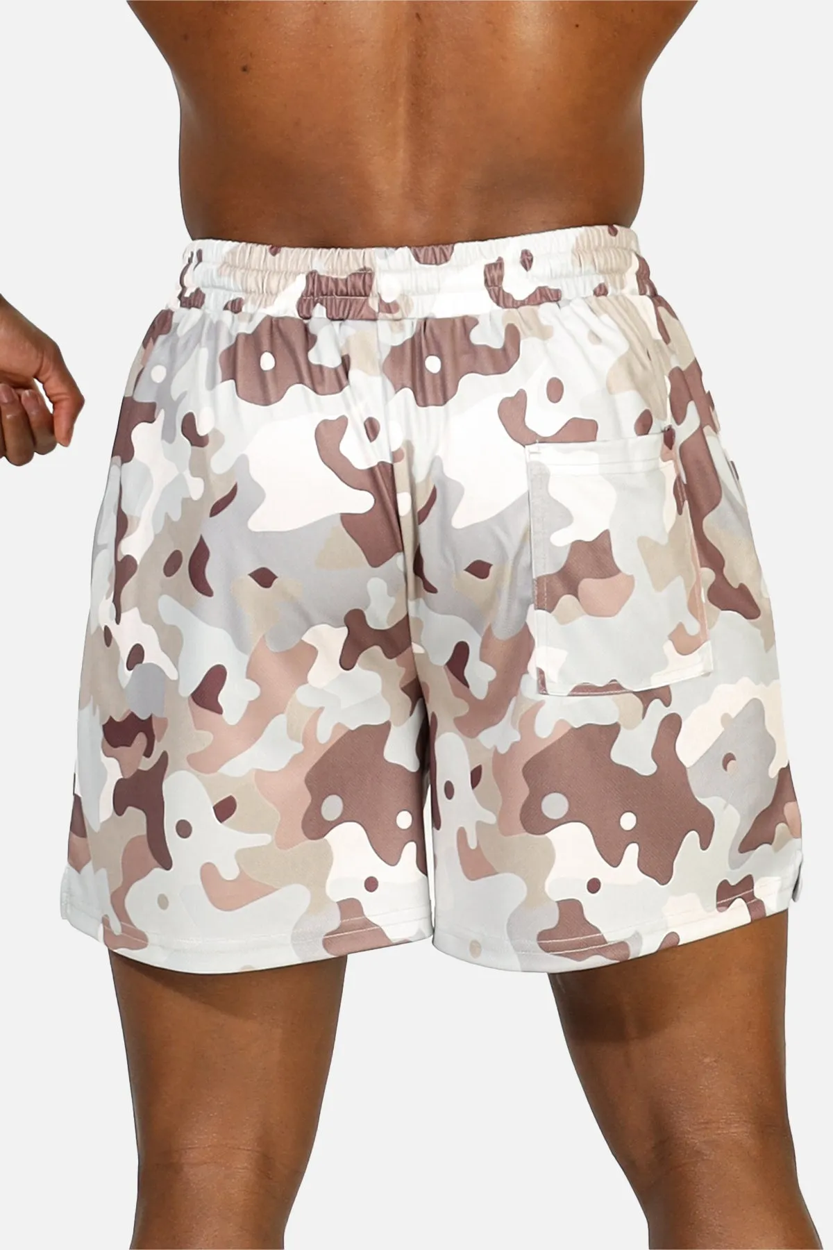 Men's Fast-Dry 5" Training Shorts - Khaki Camo sold by Jed North product image thumbnail 4