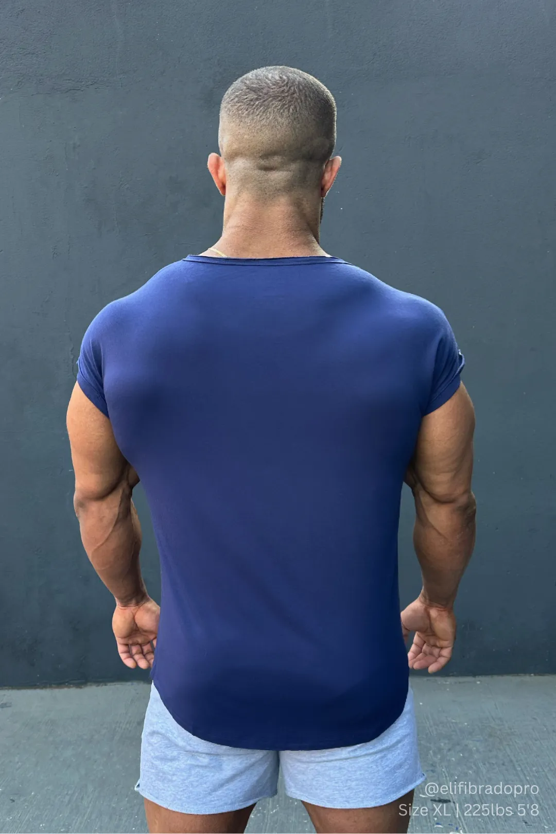 Evolve Cap Sleeve Muscle T-Shirt 2.0 - Navy sold by Jed North product image thumbnail 5