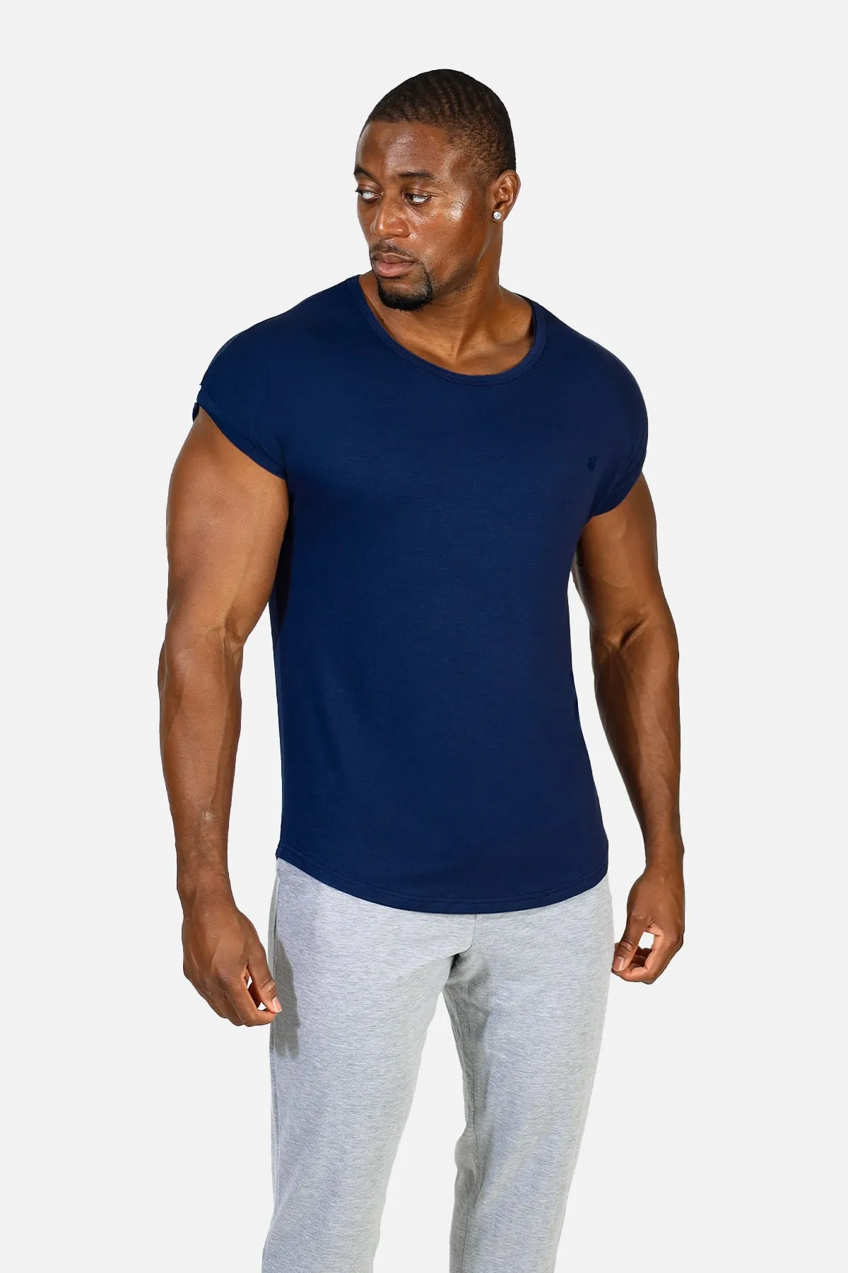 Evolve Cap Sleeve Muscle T-Shirt 2.0 - Navy sold by Jed North product image thumbnail 3