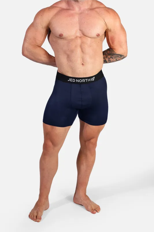 Men's Mesh Athletic Boxers 2-Pack - Black and Navy sold by Jed North