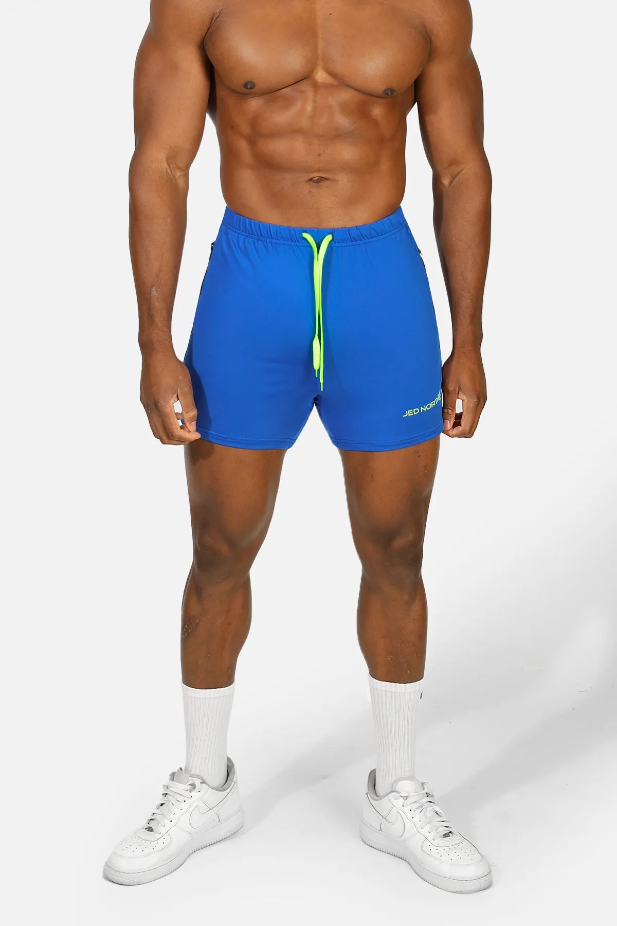 Agile Bodybuilding 4'' Shorts w Zipper Pockets - Royal Blue sold by Jed North product image thumbnail 3