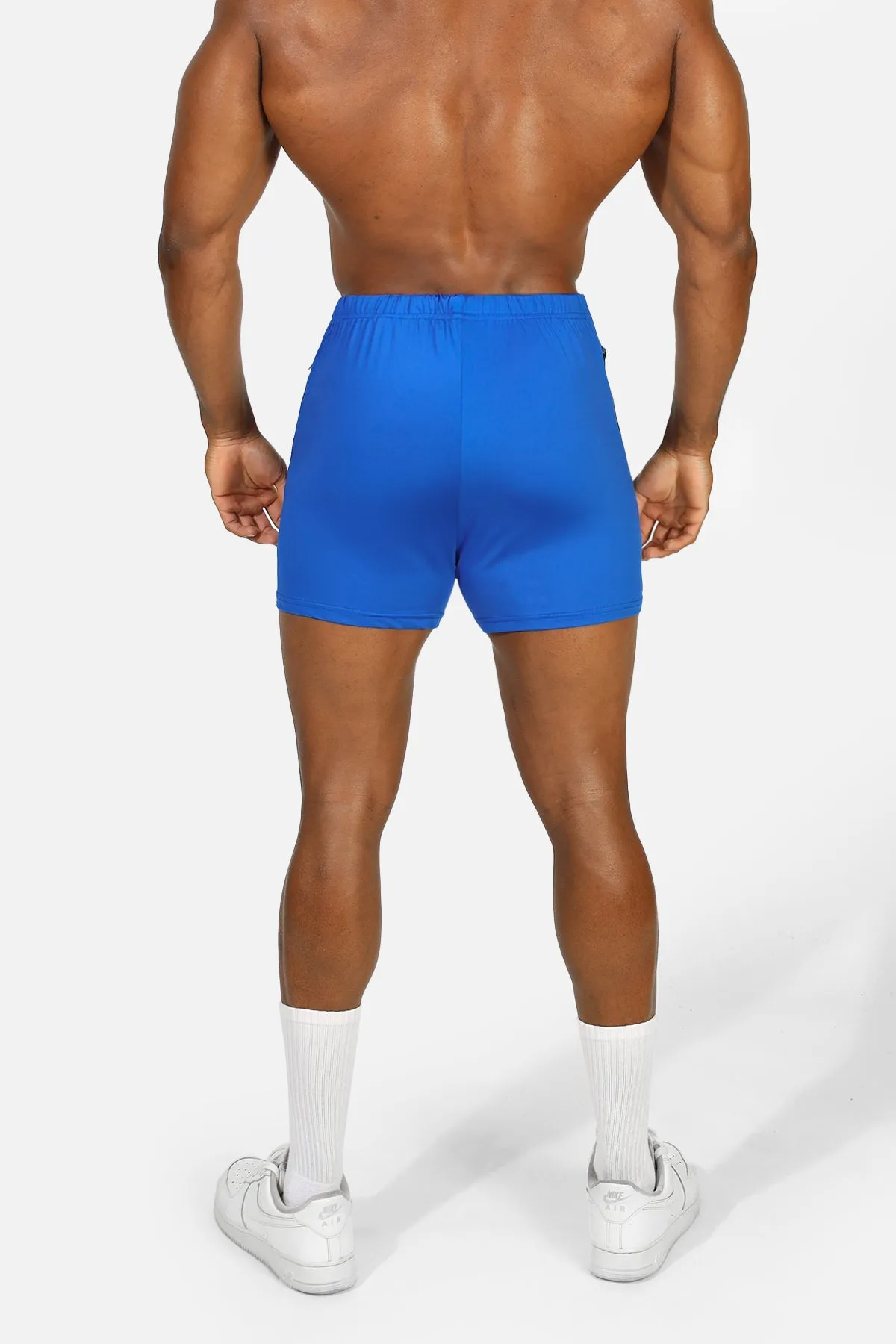 Agile Bodybuilding 4'' Shorts w Zipper Pockets - Royal Blue sold by Jed North product image thumbnail 4