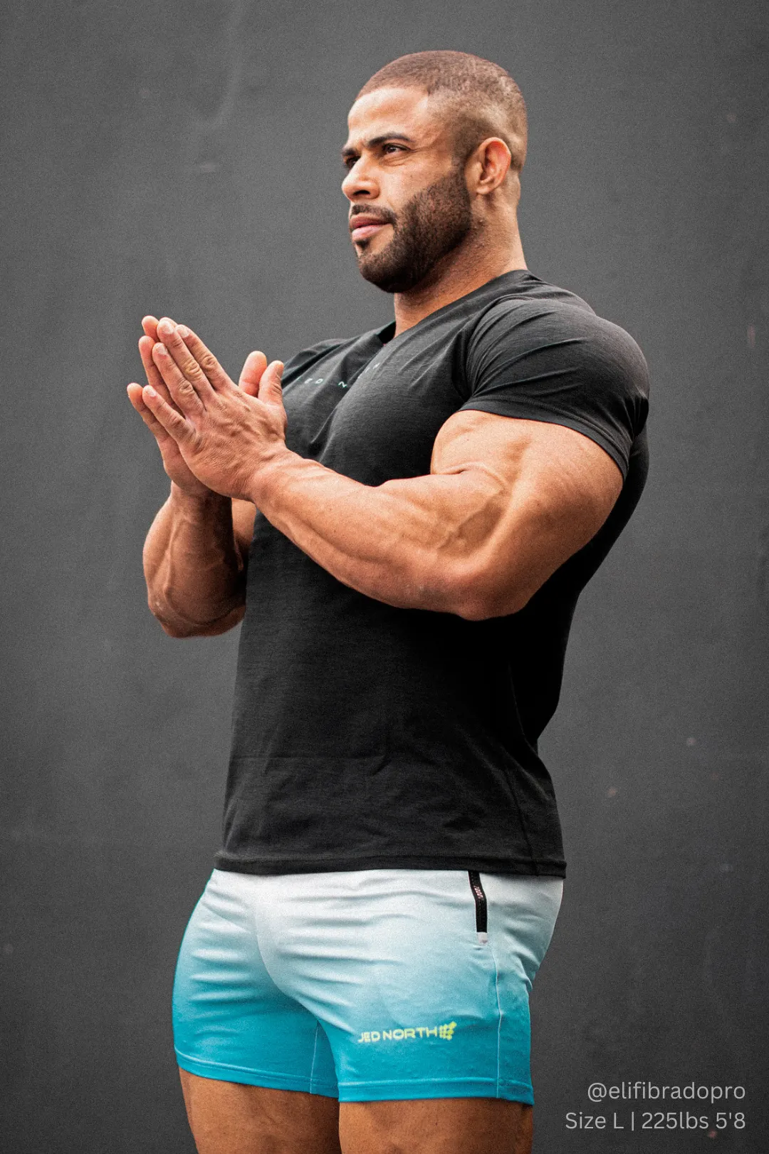 Agile Bodybuilding 4'' Shorts w Zipper Pockets - Blue Ombre sold by Jed North product image thumbnail 3