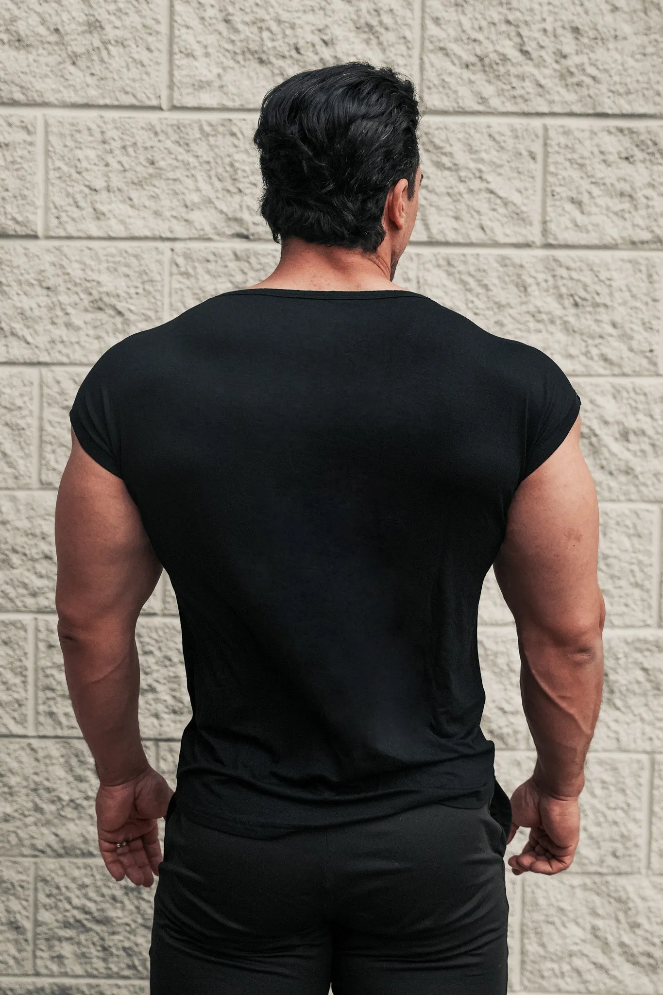 Evolve Cap Sleeve Muscle T-Shirt 2.0 - Black sold by Jed North product image thumbnail 3